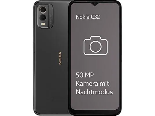 NOKIA C32 - Smartphone (6.517 ", 64 GB, Charcoal)