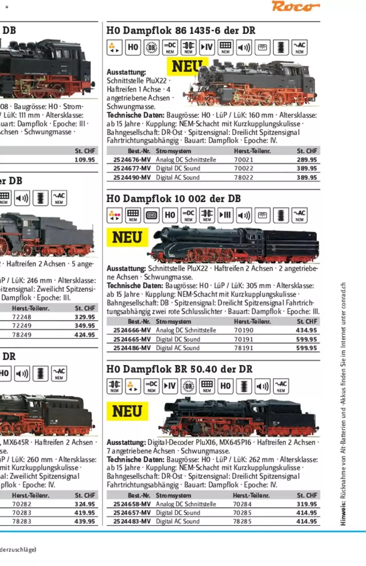 Conrad - Modellbahn Katalog 2022/23 von 5. September bis 31. Dezember 2023 - Prospekt seite  56