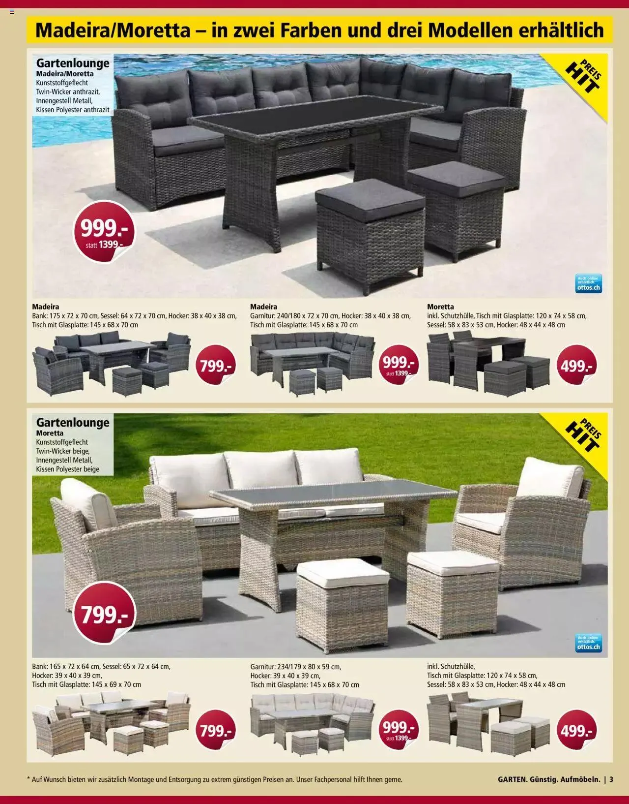 Otto's Gartenmöbel Spezial von 8. März bis 31. Dezember 2023 - Prospekt seite  3