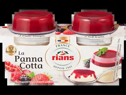 Rians La Panna Cotta Rote Früchte