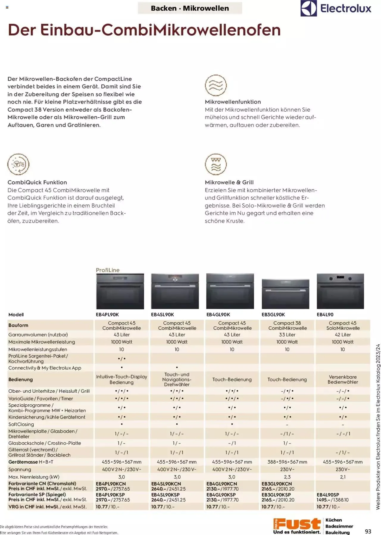 Fust - Küchenmagazin - Riesenauswahl von 22. Februar bis 31. Dezember 2023 - Prospekt seite 93
