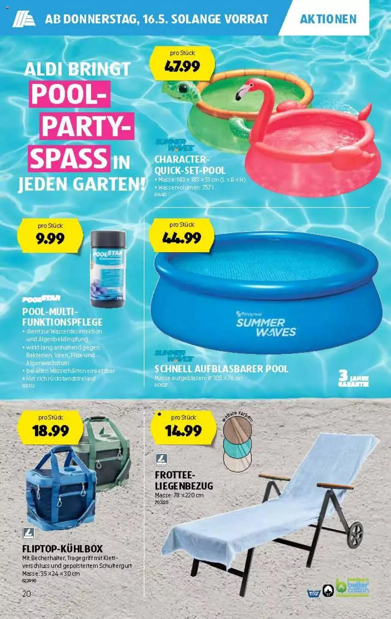 Aldi Aktionen von 16. Mai bis 22. Mai 2024 - Prospekt seite  19