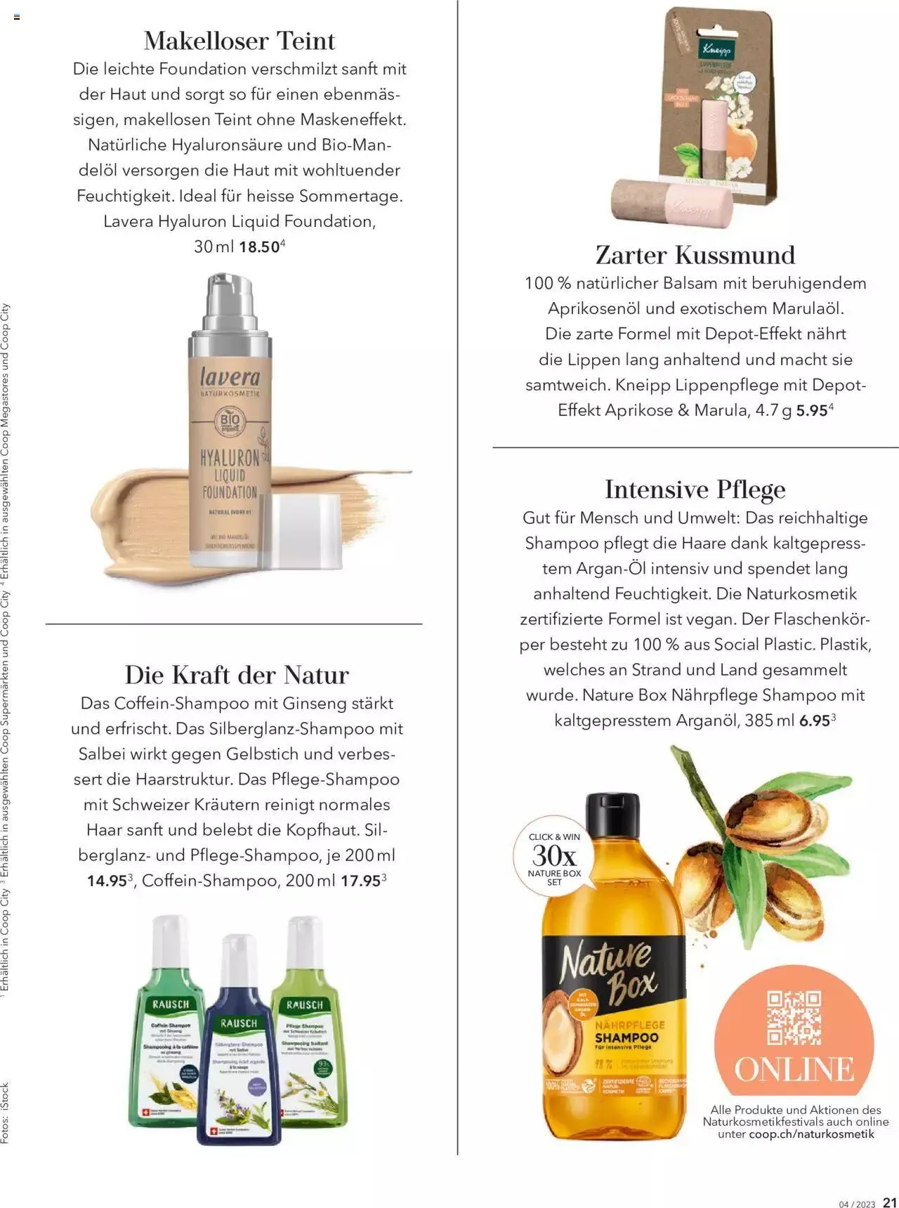 Coop Aktionen Beauty & Life von 1. August bis 31. Dezember 2023 - Prospekt seite 21