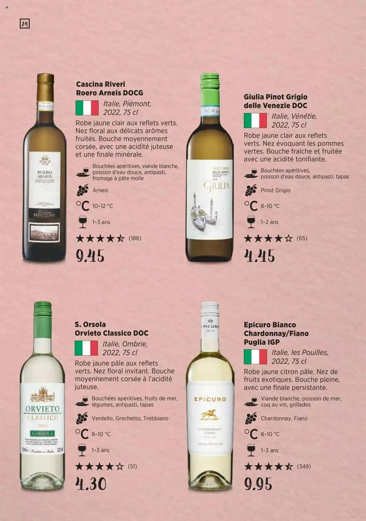 Denner Guide des vins 2023 /2024 FR von 11. September bis 31. Dezember 2024 - Prospekt seite  24