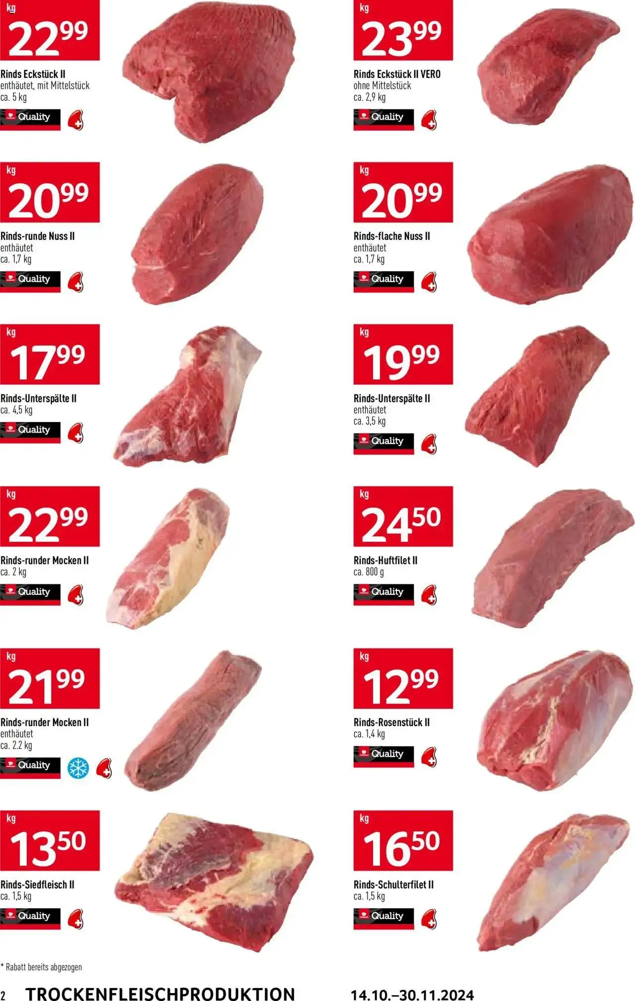 Prodega Aktionen Trockenfleisch-Produktion von 14. Oktober bis 30. November 2024 - Prospekt seite  2