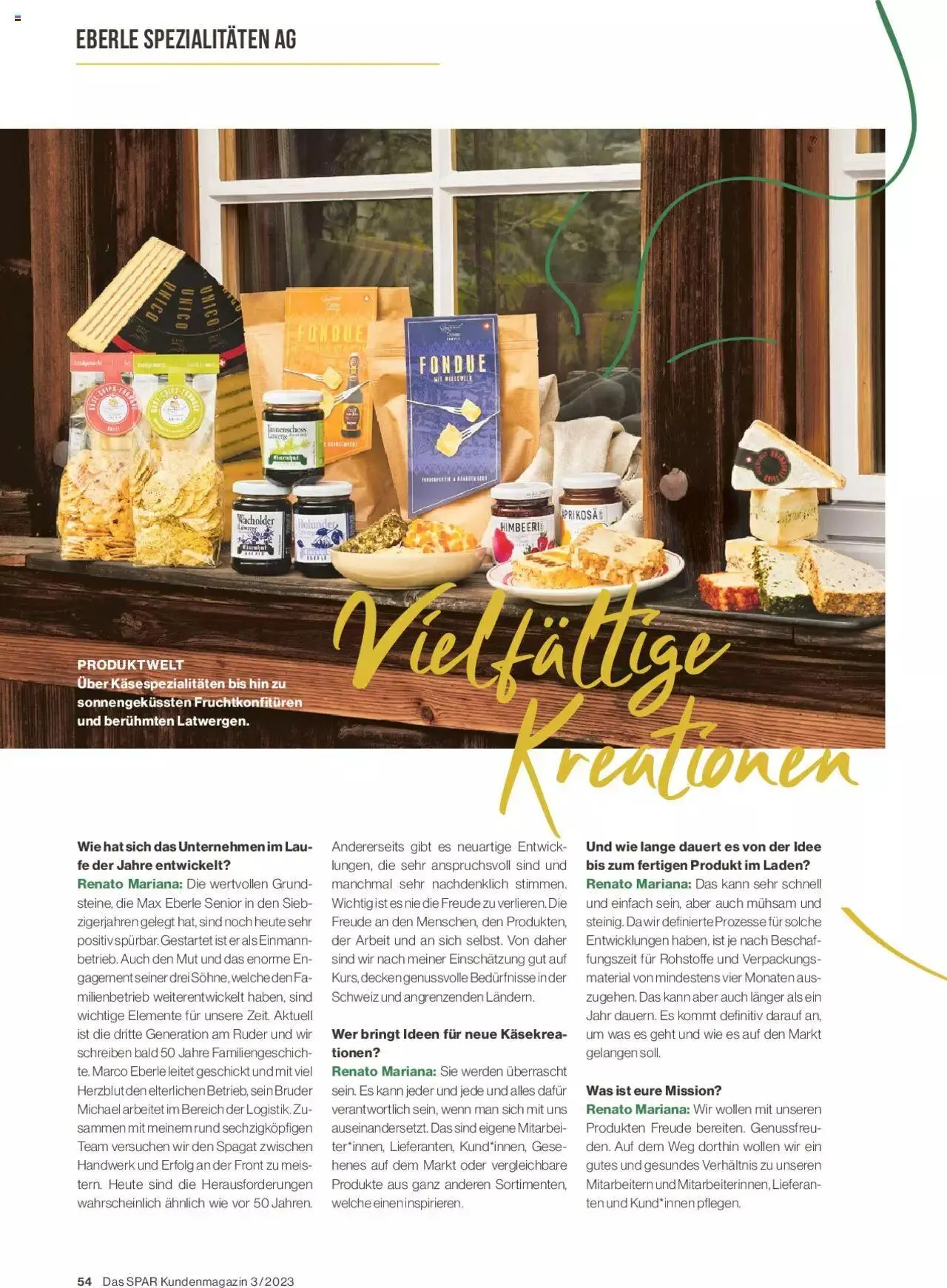 SPAR Kundenmagazin von 22. September bis 31. Dezember 2023 - Prospekt seite  54