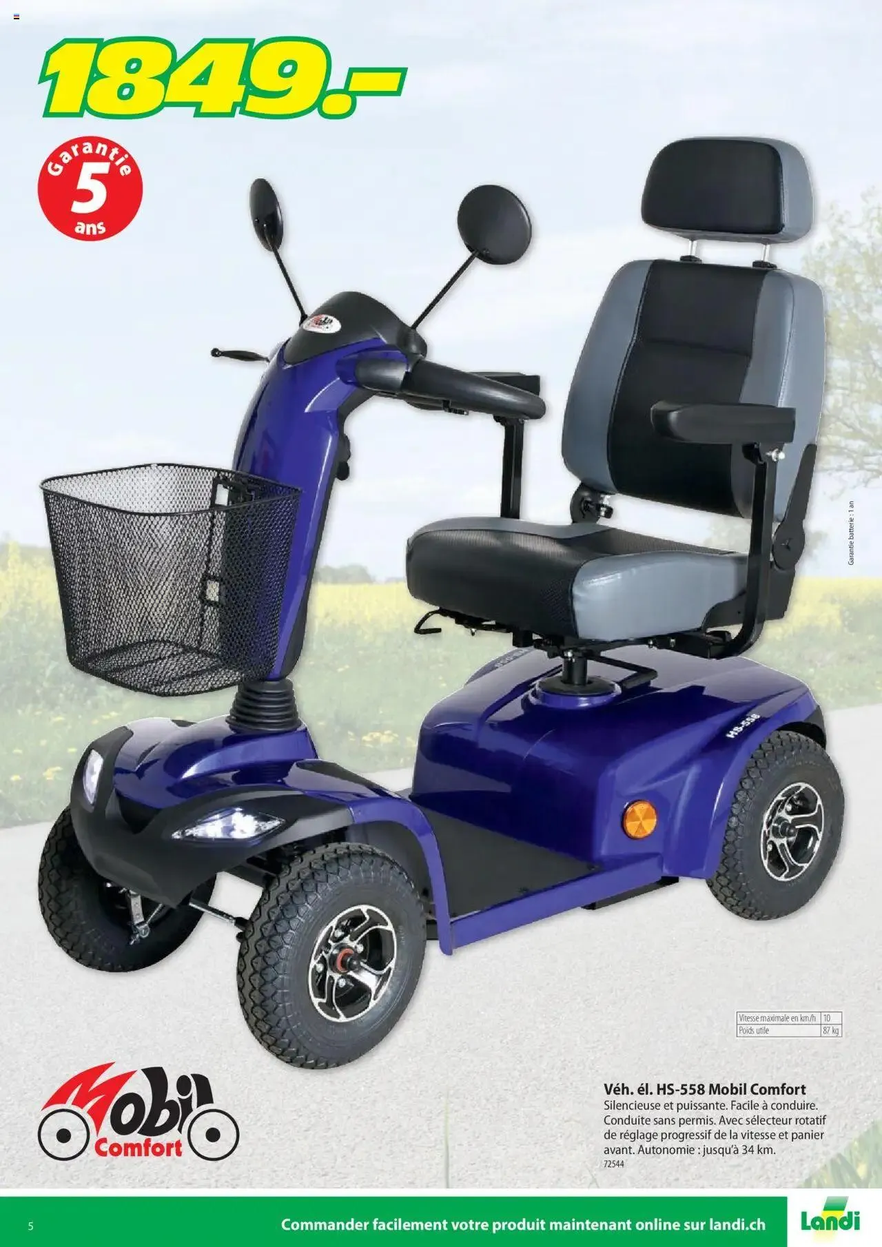Landi Aktionen Mobil Comfort 2024 von 1. September bis 31. Dezember 2024 - Prospekt seite  5