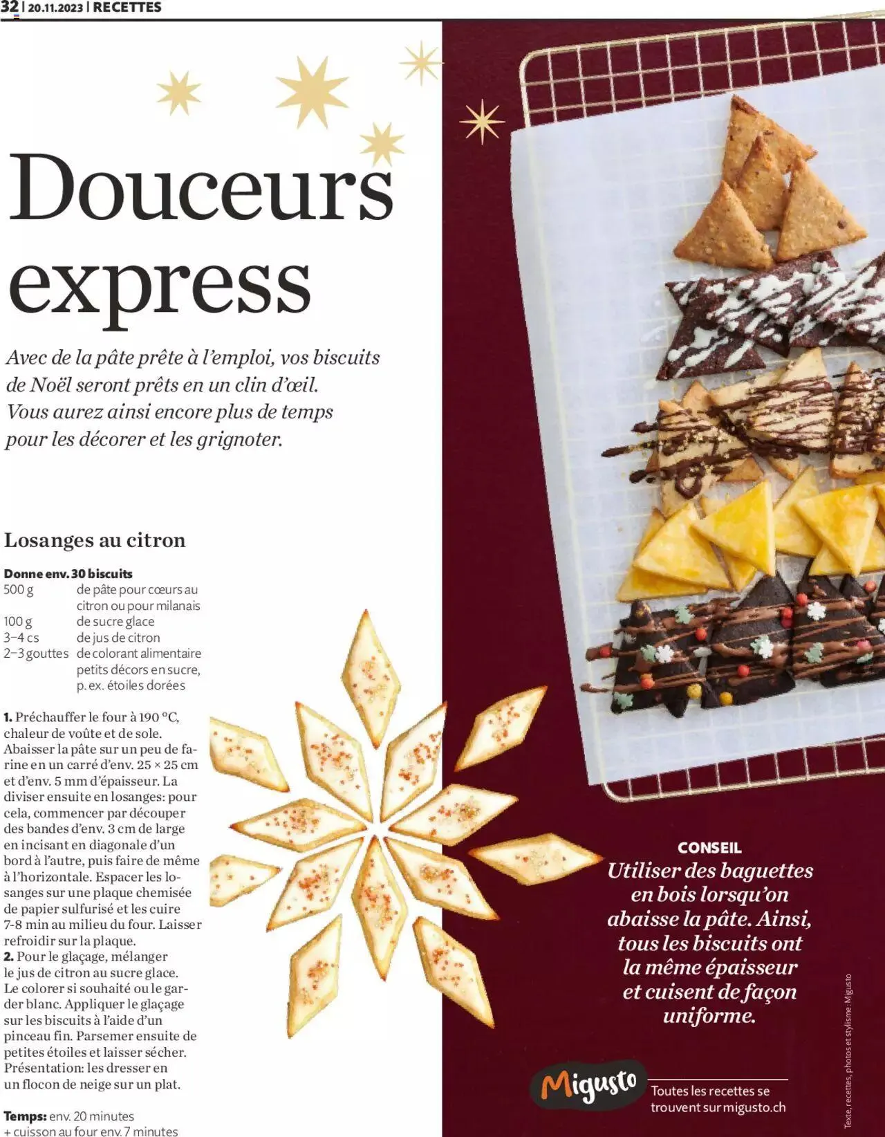 Migros Magazin FR von 20. November bis 31. Dezember 2023 - Prospekt seite  32