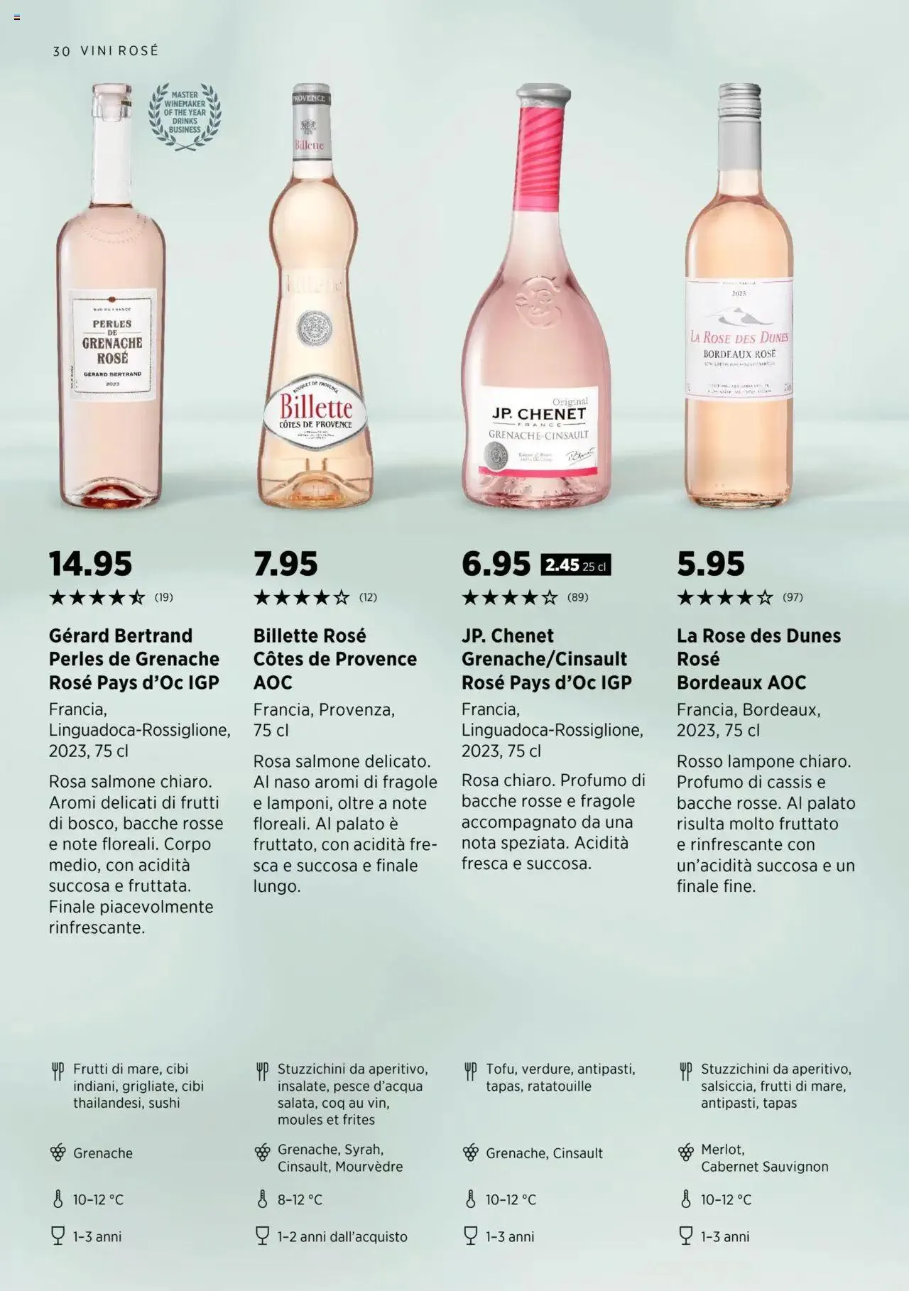 Denner Aktionen Guida dei vini 2024/2025 von 11. September bis 31. Dezember 2024 - Prospekt seite 30