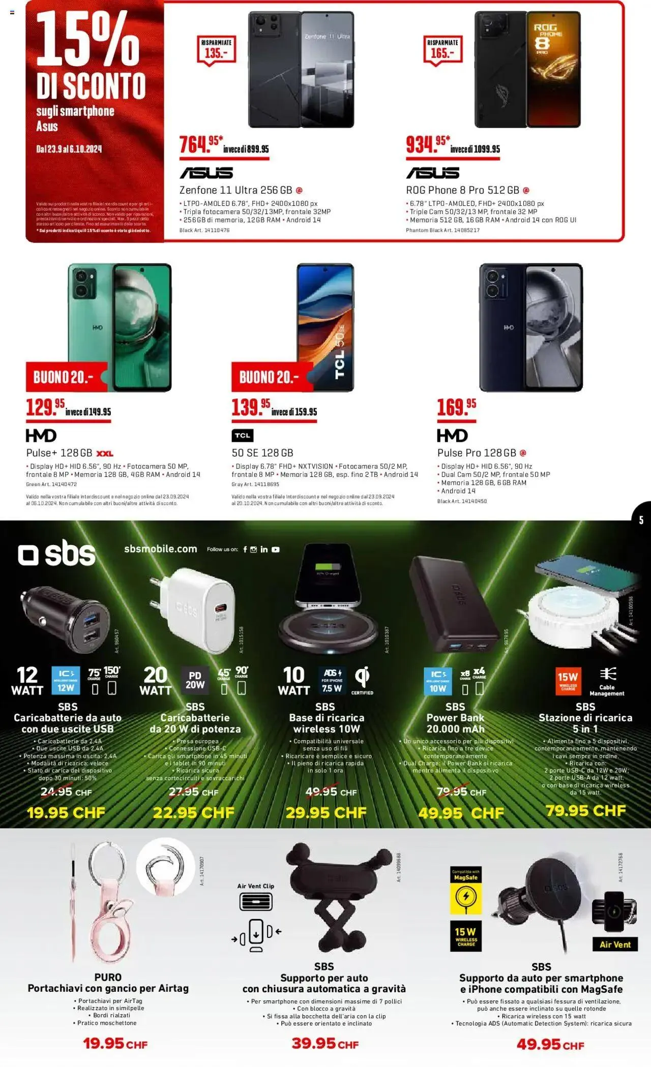 Interdiscount Prospetto - Mobile von 23. September bis 6. Oktober 2024 - Prospekt seite 5