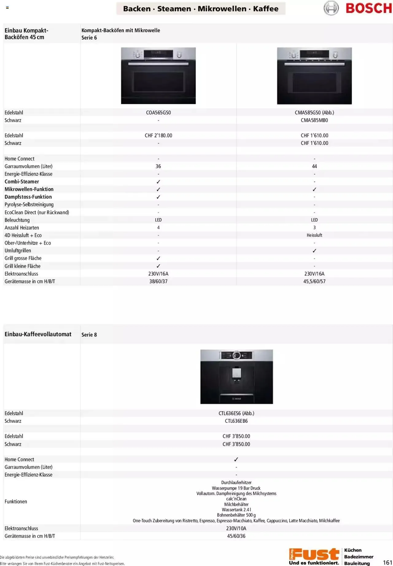 Fust - Küchenmagazin - Riesenauswahl von 22. Februar bis 31. Dezember 2023 - Prospekt seite  161