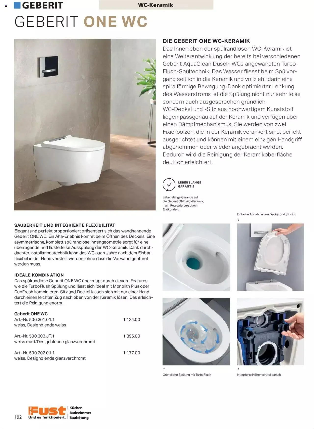Fust Aktionen Badezimmermagazin von 17. April bis 31. Dezember 2024 - Prospekt seite  192