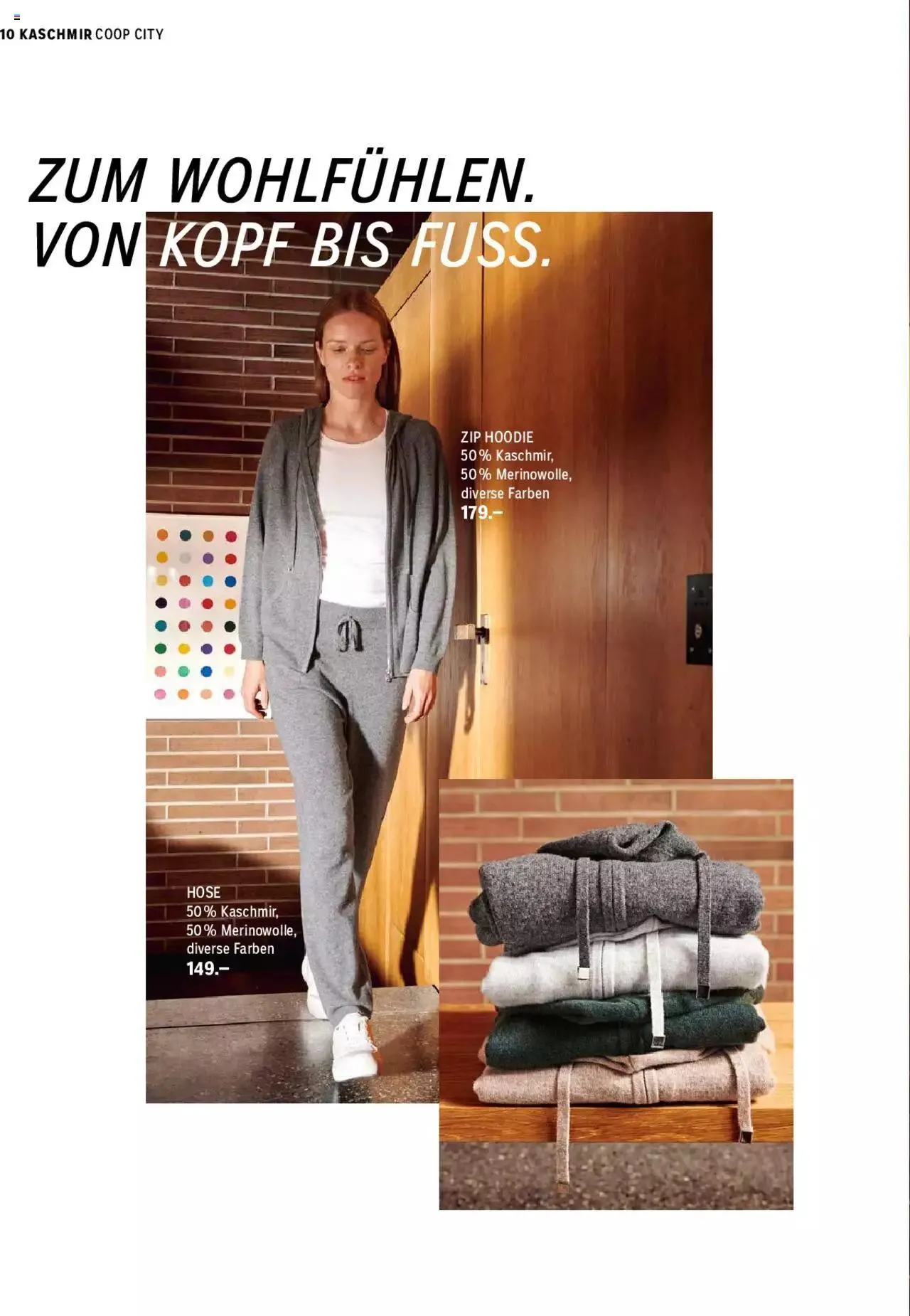 Coop City Aktionen Cashmere Collection von 5. September bis 31. Dezember 2023 - Prospekt seite  10