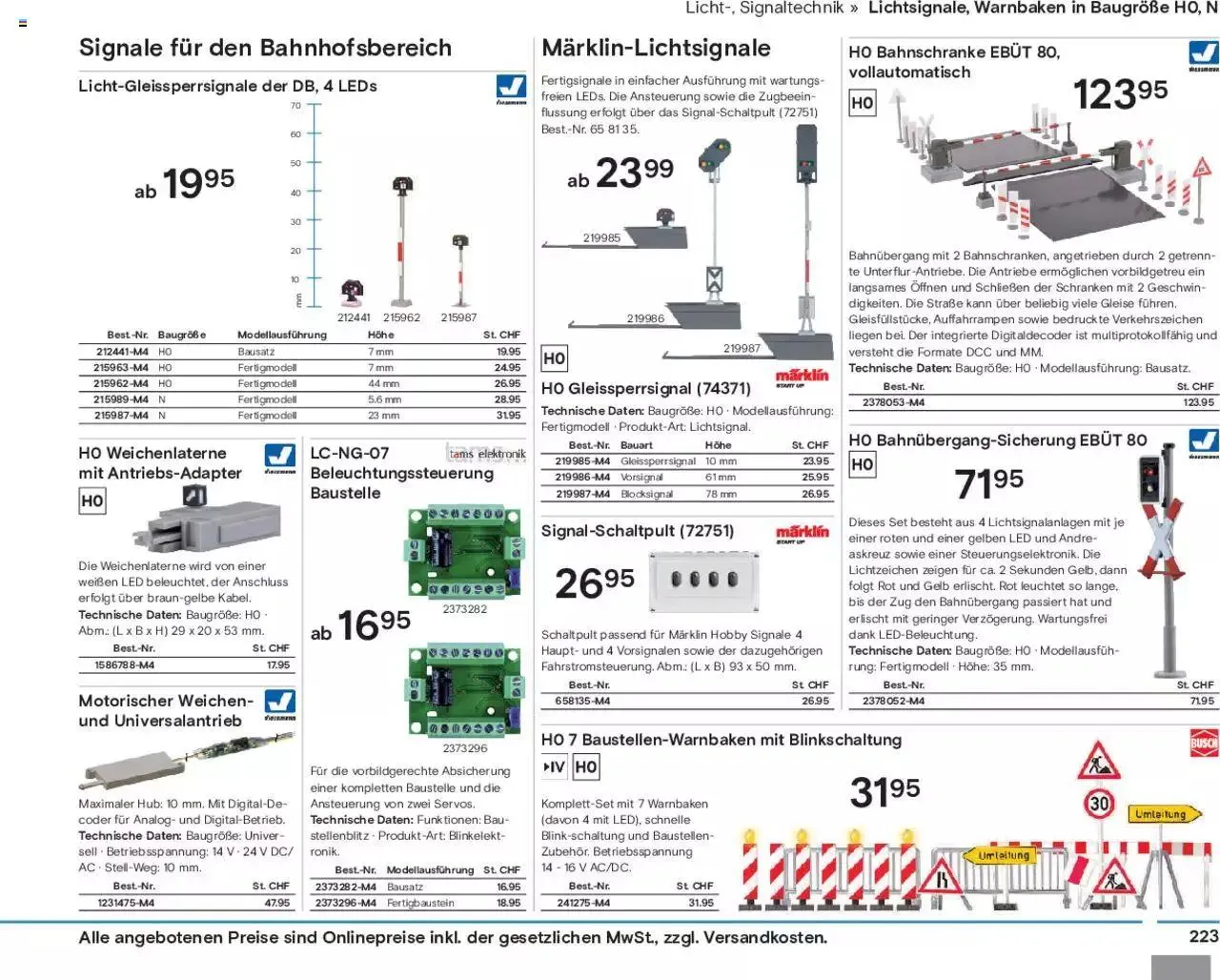 Conrad Modellbahn Katalog 2023/24 von 5. September bis 31. Dezember 2023 - Prospekt seite  225