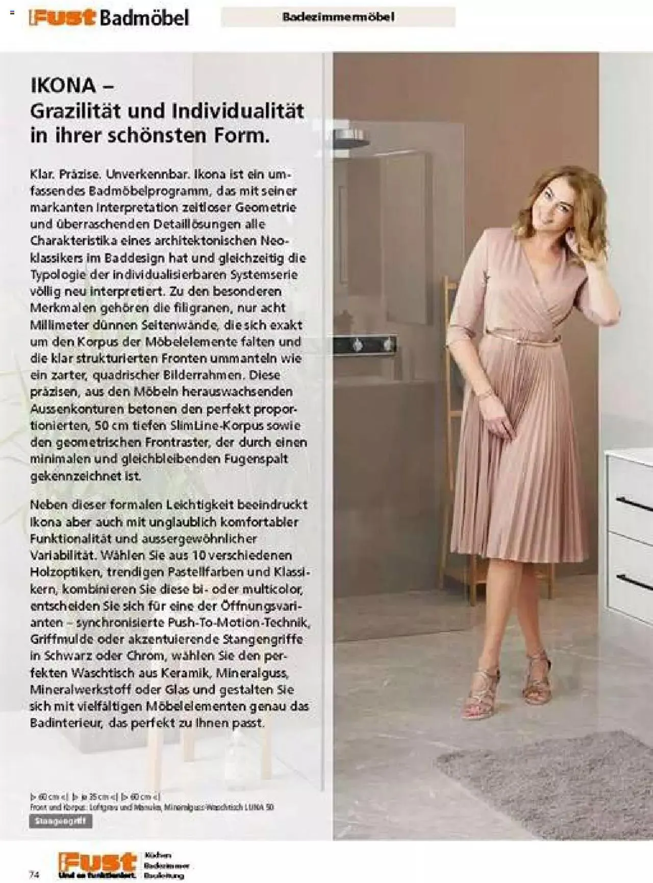 Fust Badezimmermagazin von 17. April bis 31. Dezember 2023 - Prospekt seite  74