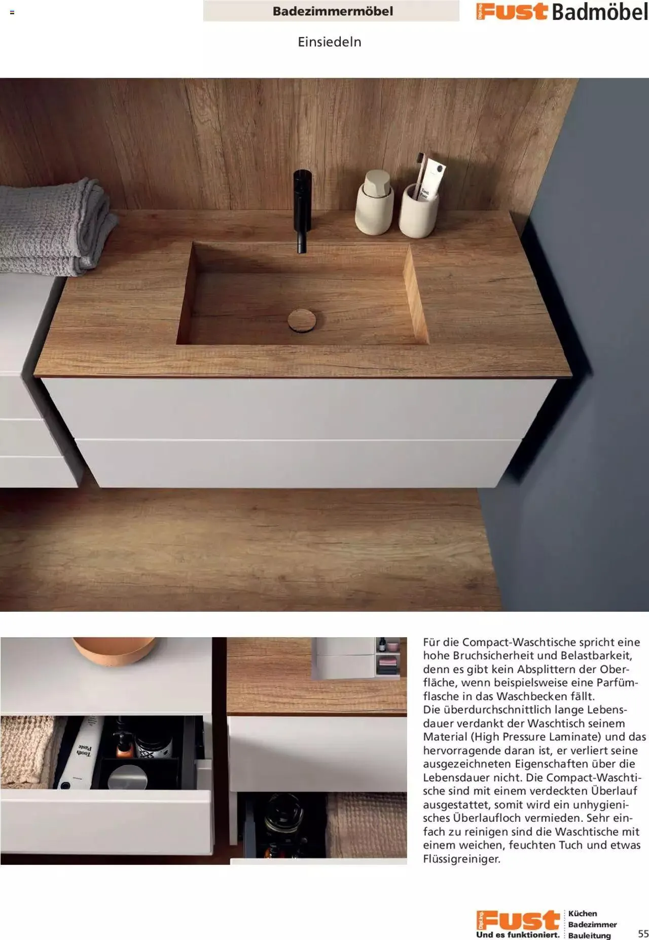 Fust Aktionen Badezimmermagazin von 17. April bis 31. Dezember 2024 - Prospekt seite  55