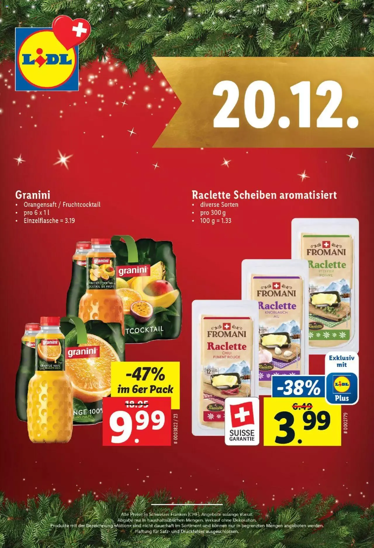 Lidl Aktionen Magische Weihnachtszeit von 1. Dezember bis 24. Dezember 2023 - Prospekt seite 20