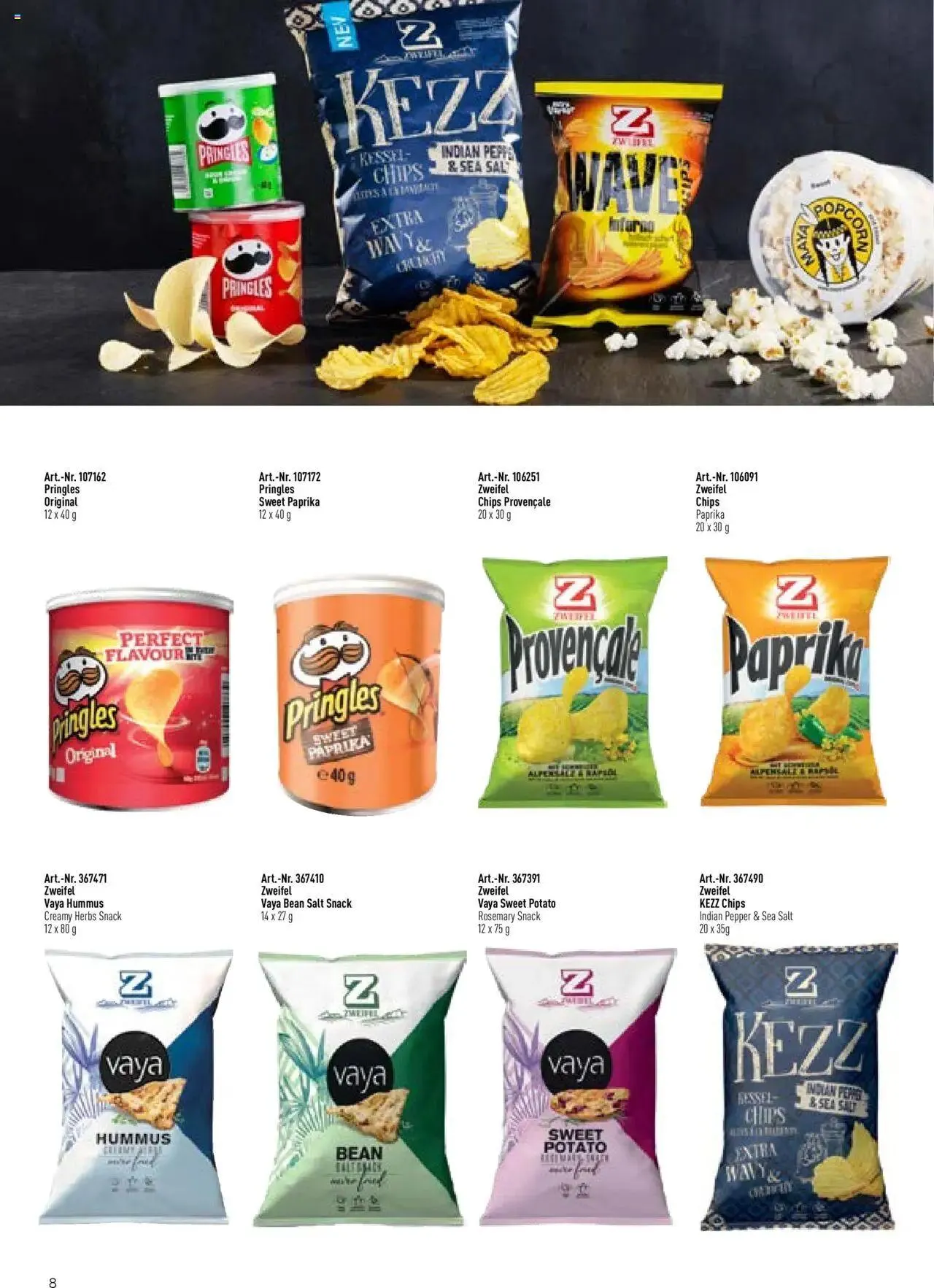 Prodega Aktionen Sortiments-Ideen für Kiosk und Shop von 1. August bis 31. Dezember 2024 - Prospekt seite  8