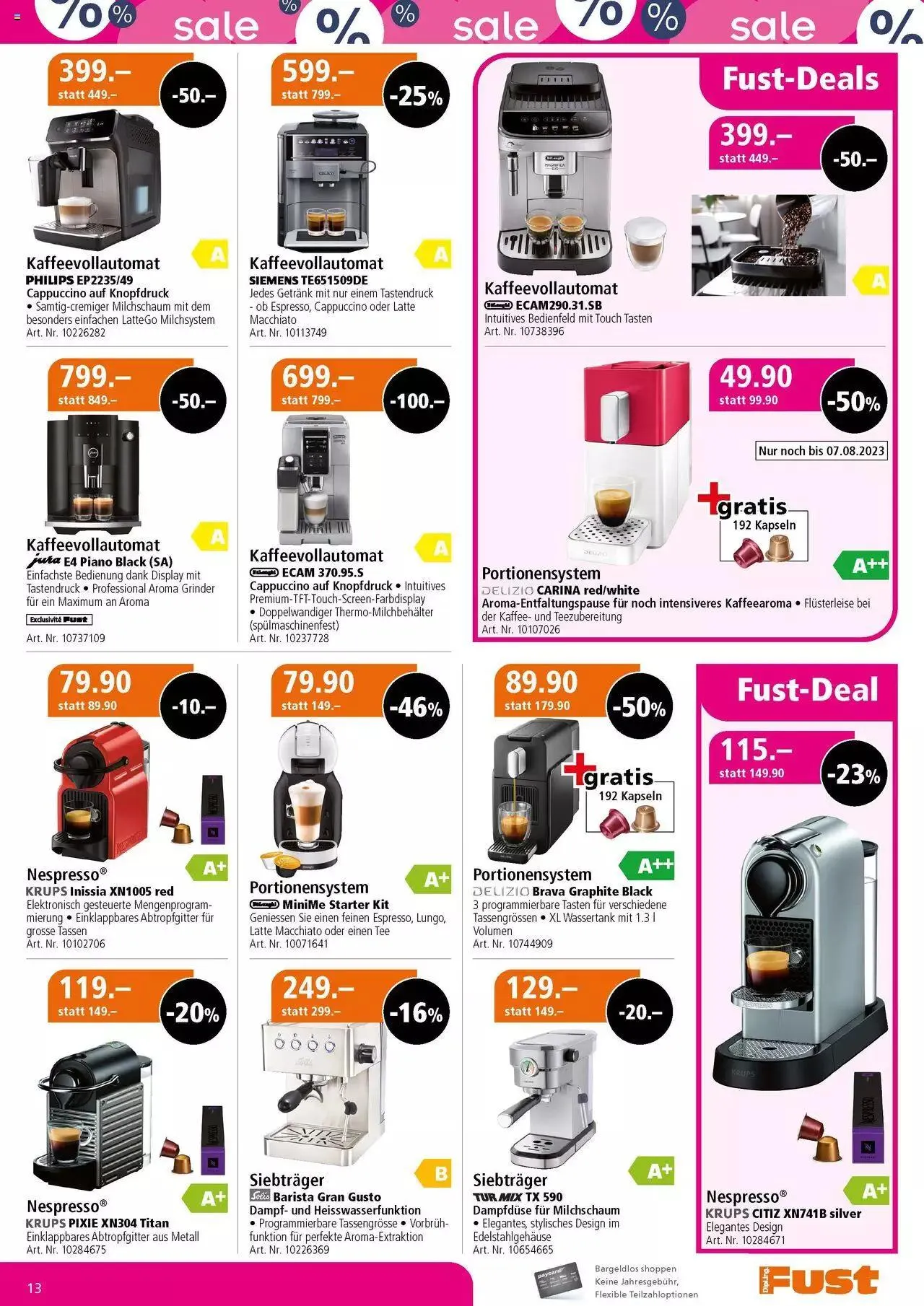 Fust Multimedia Post von 4. Juli bis 23. Juli 2023 - Prospekt seite 29