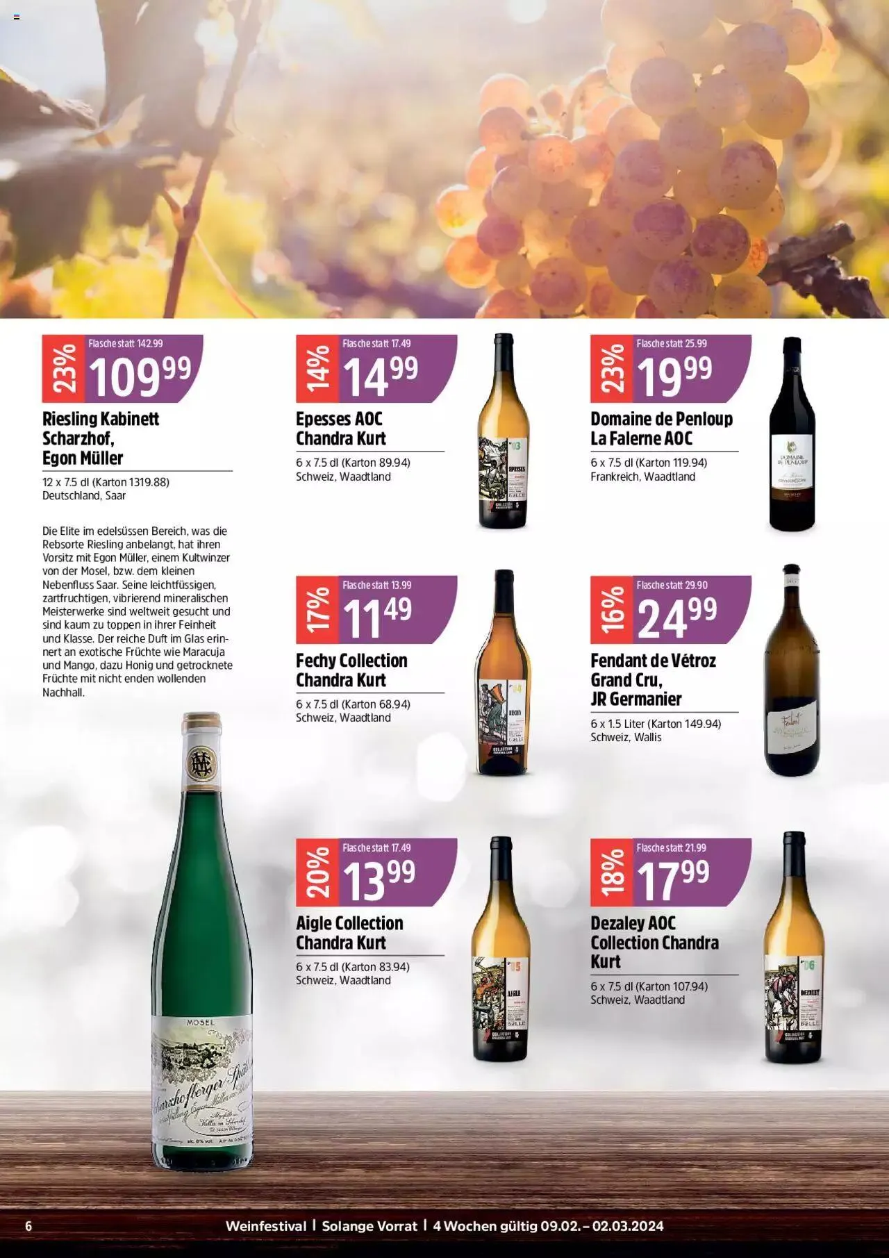 TopCC Aktionen Weinfestival von 9. Februar bis 2. März 2024 - Prospekt seite  6