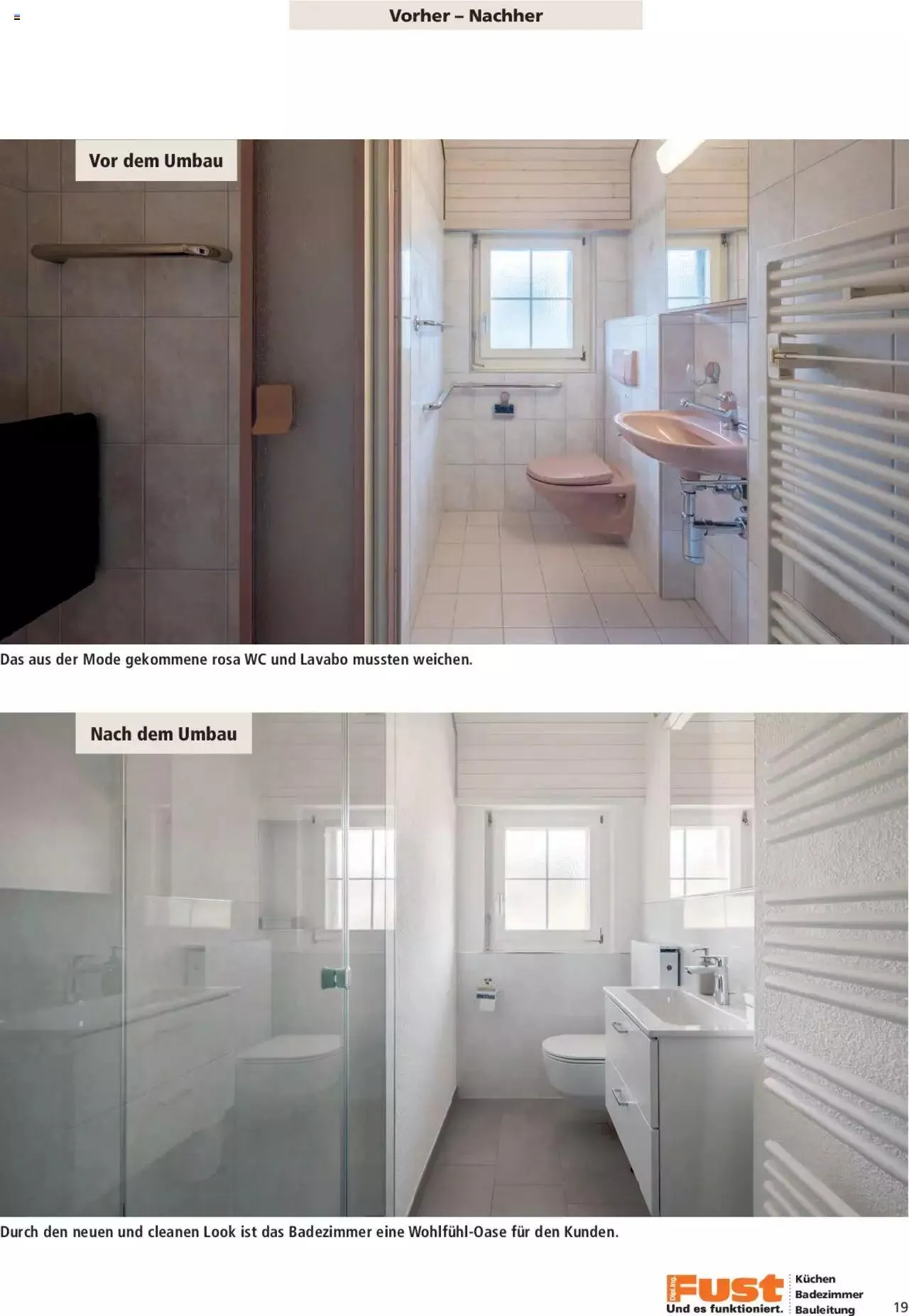 Fust Aktionen Badezimmermagazin von 17. April bis 31. Dezember 2024 - Prospekt seite 19