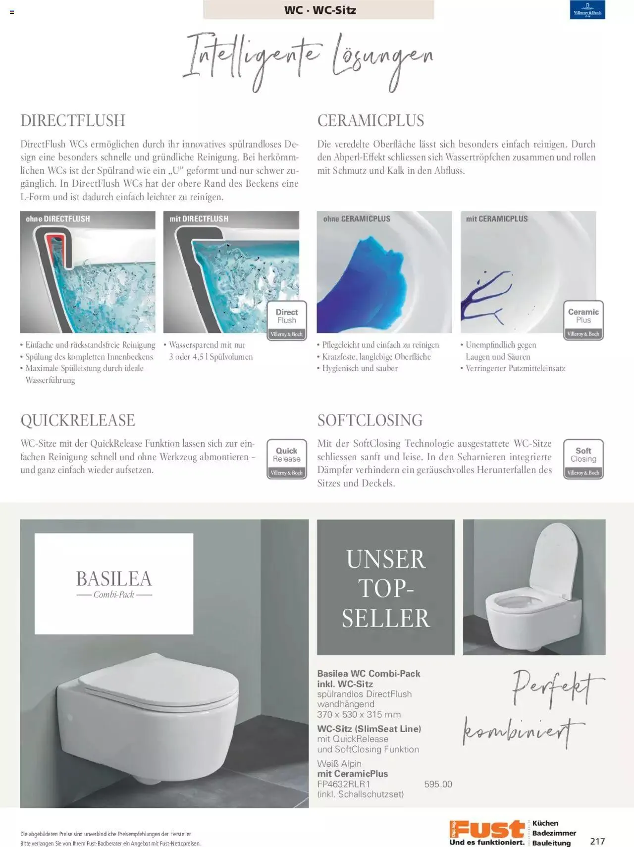 Fust Aktionen Badezimmermagazin von 17. April bis 31. Dezember 2024 - Prospekt seite  217