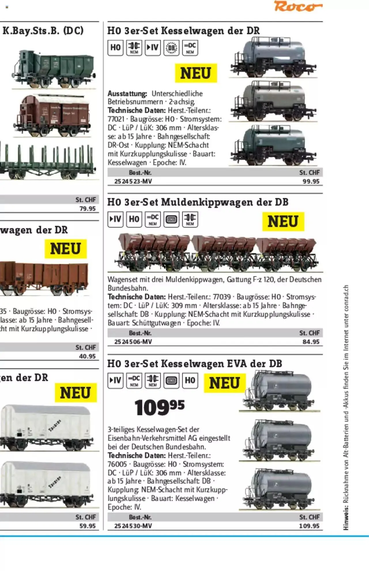 Conrad - Modellbahn Katalog 2022/23 von 5. September bis 31. Dezember 2023 - Prospekt seite  68