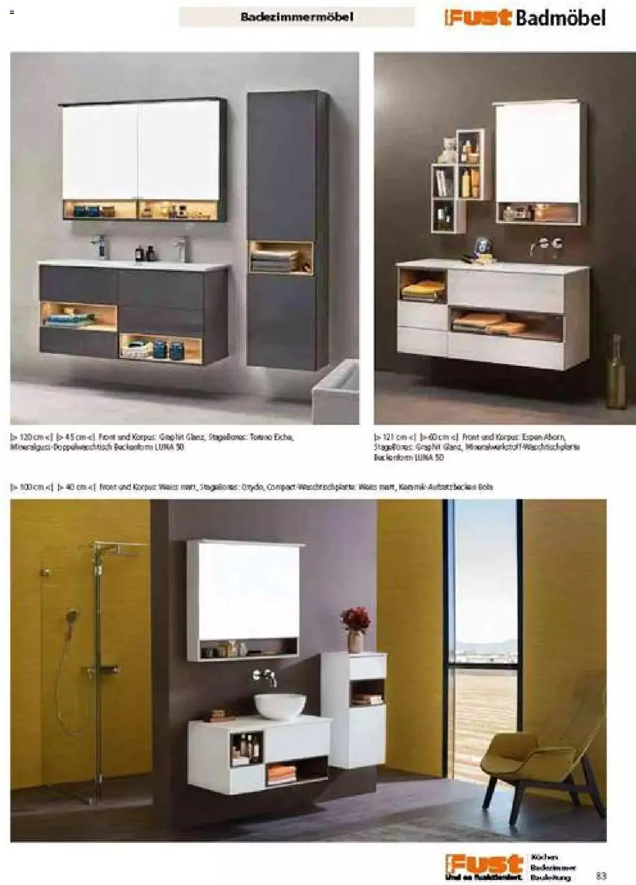 Fust Badezimmermagazin von 17. April bis 31. Dezember 2023 - Prospekt seite  83