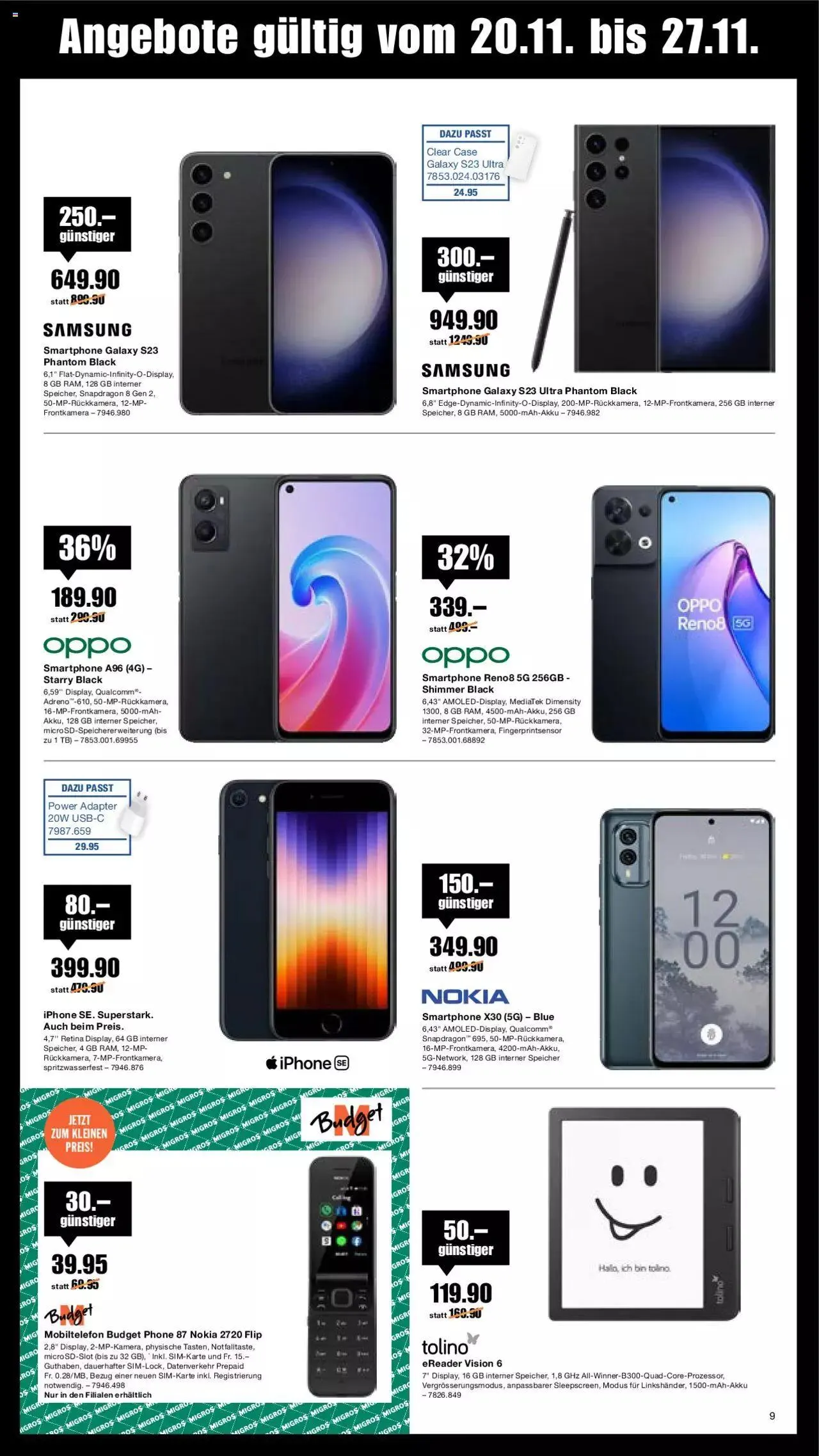 Melectronics Black Friday von 20. November bis 27. November 2023 - Prospekt seite 9