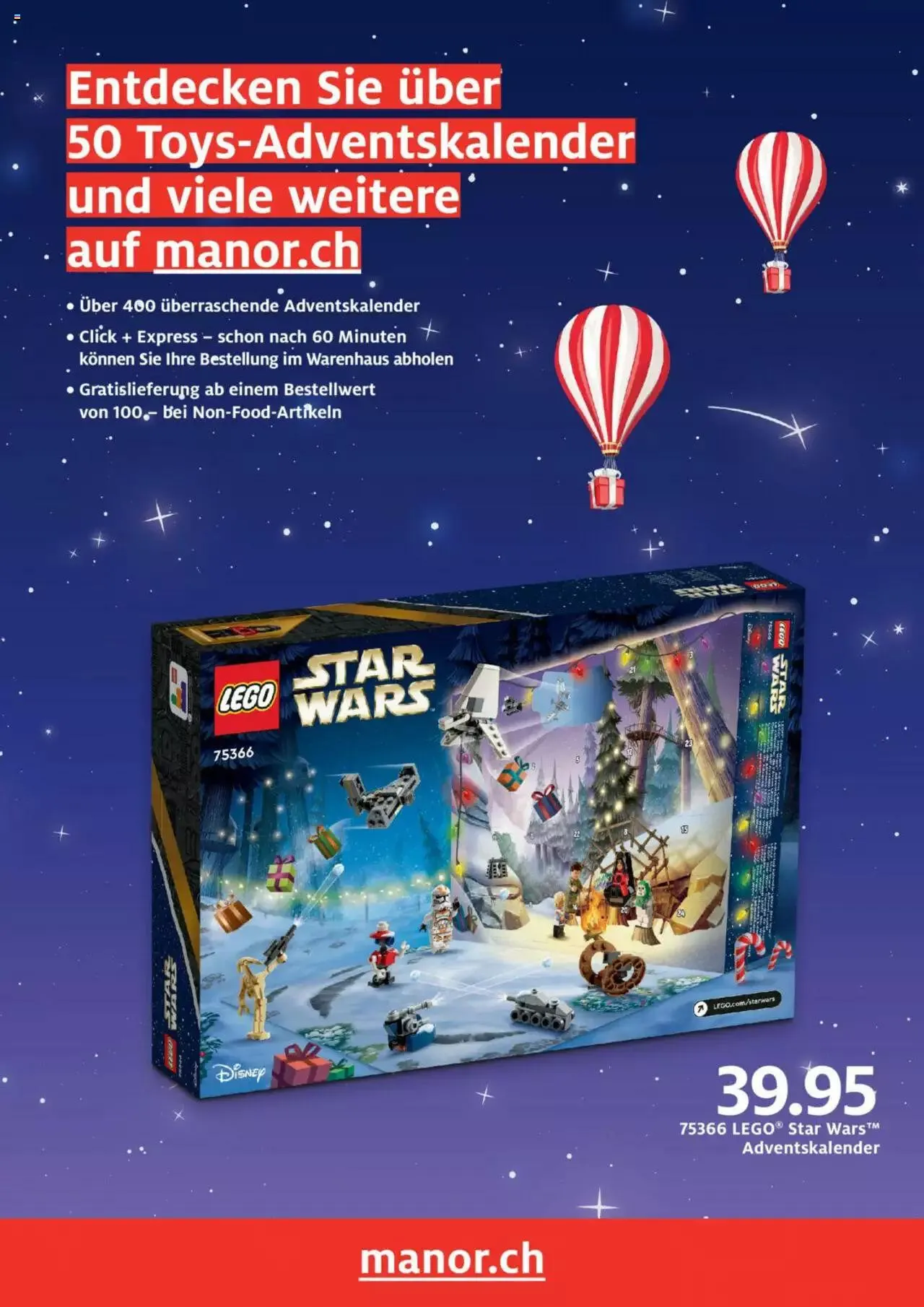 Manor Adventskalender von 19. Oktober bis 31. Dezember 2023 - Prospekt seite 9