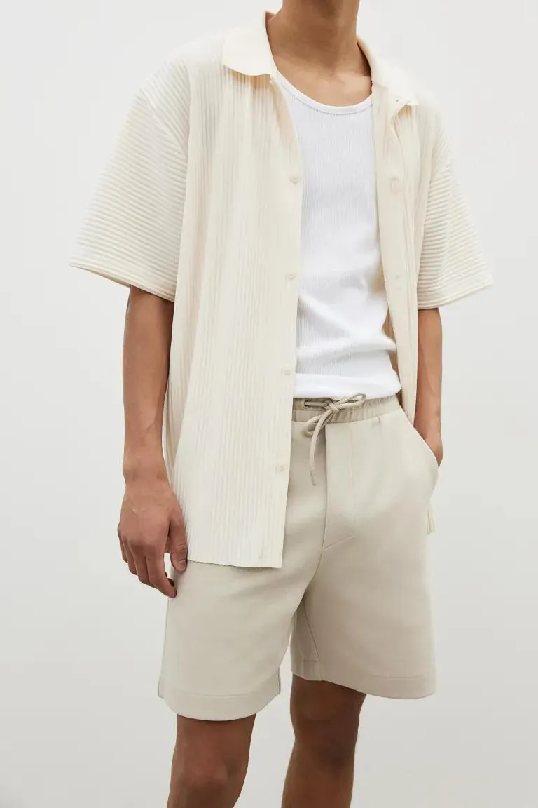 Σορτς Regular Fit από ύφασμα φούτερ