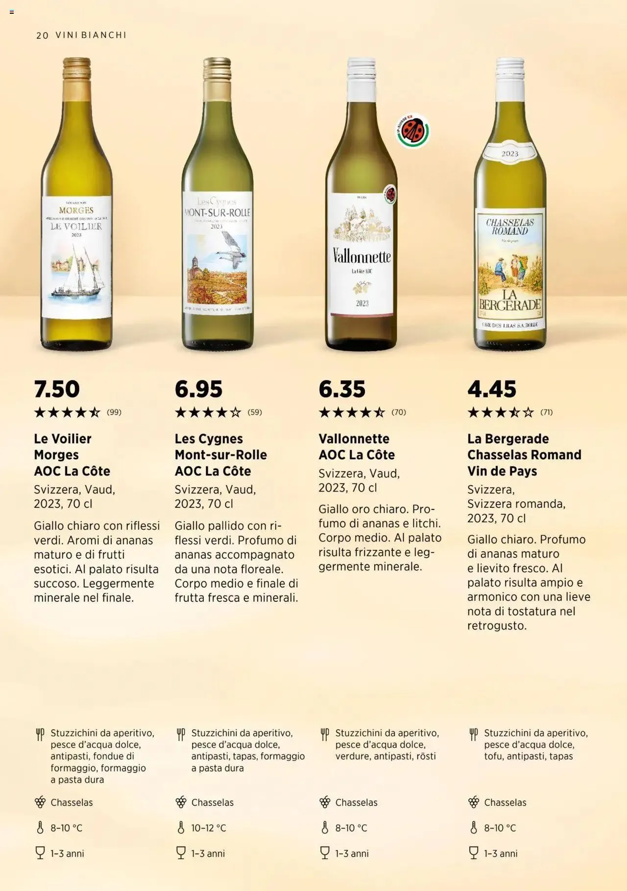 Denner Aktionen Guida dei vini 2024/2025 von 11. September bis 31. Dezember 2024 - Prospekt seite 20