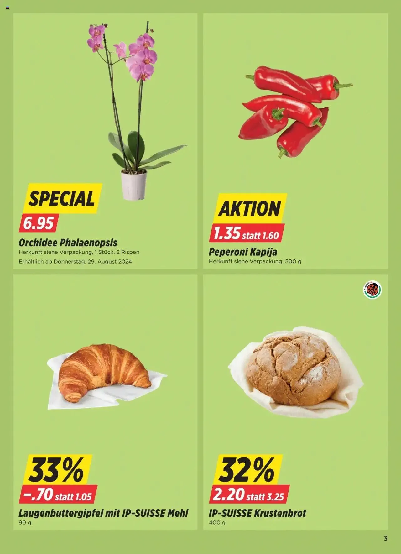 Denner Aktionen von 27. August bis 2. September 2024 - Prospekt seite  3