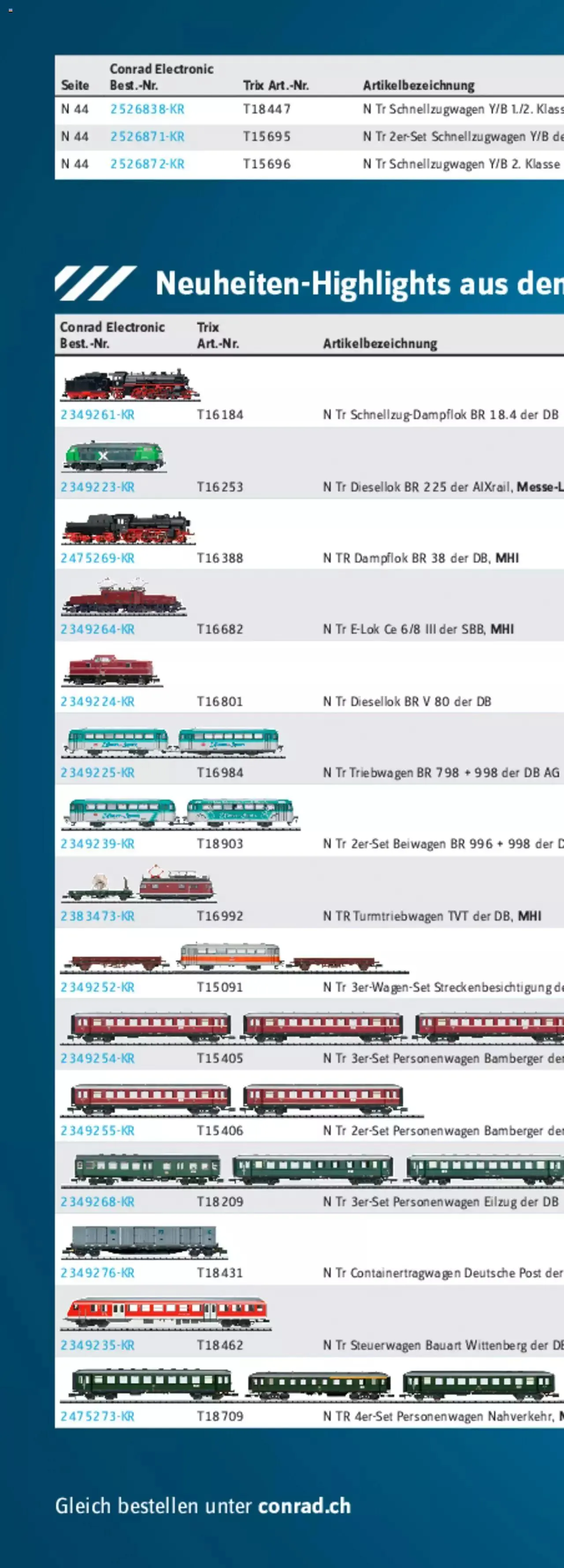 Conrad - TRIX H0 Neuheiten 2022 von 28. März bis 31. Dezember 2023 - Prospekt seite 277