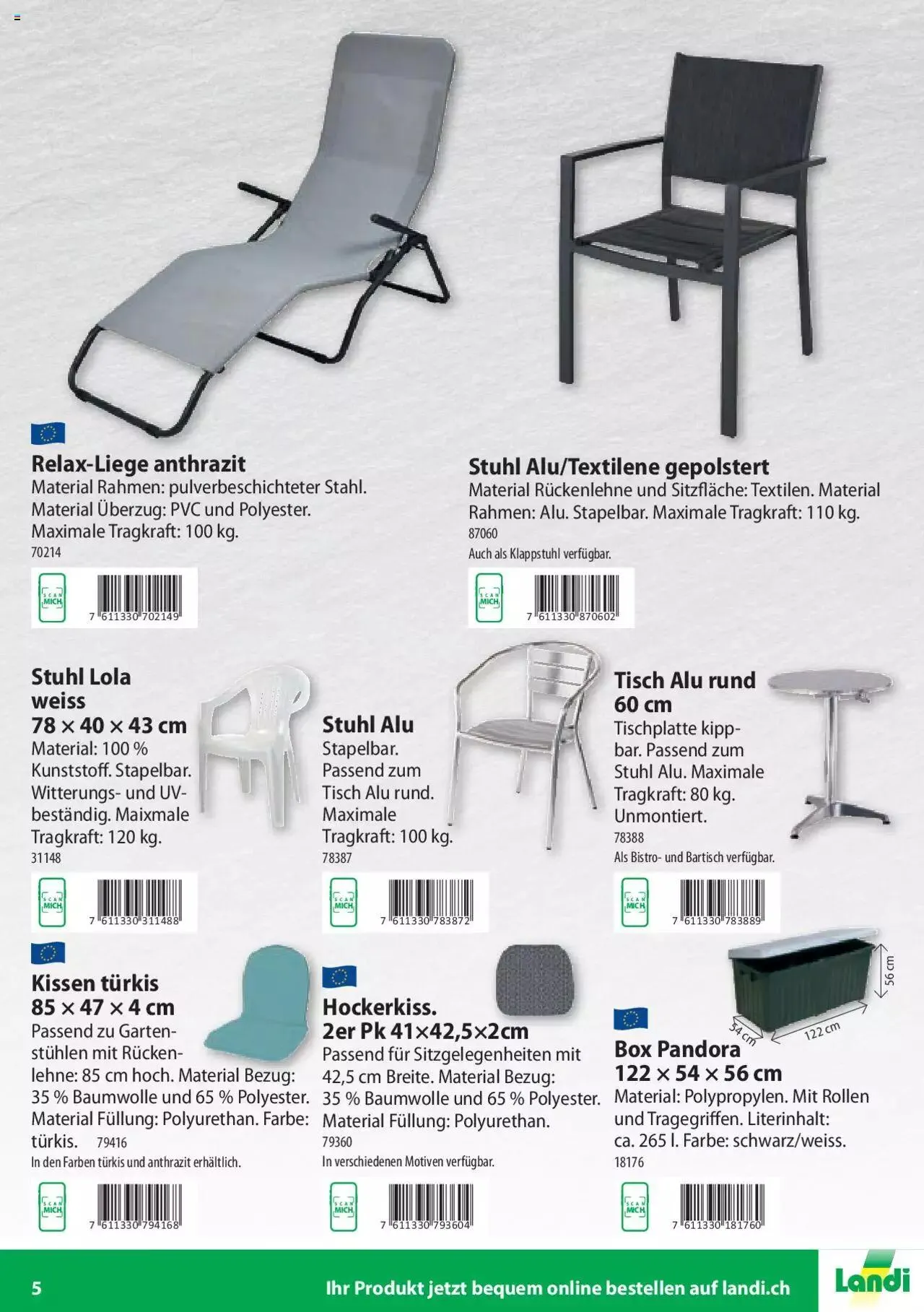 Landi Freizeit 2023 von 20. März bis 31. Dezember 2023 - Prospekt seite  5