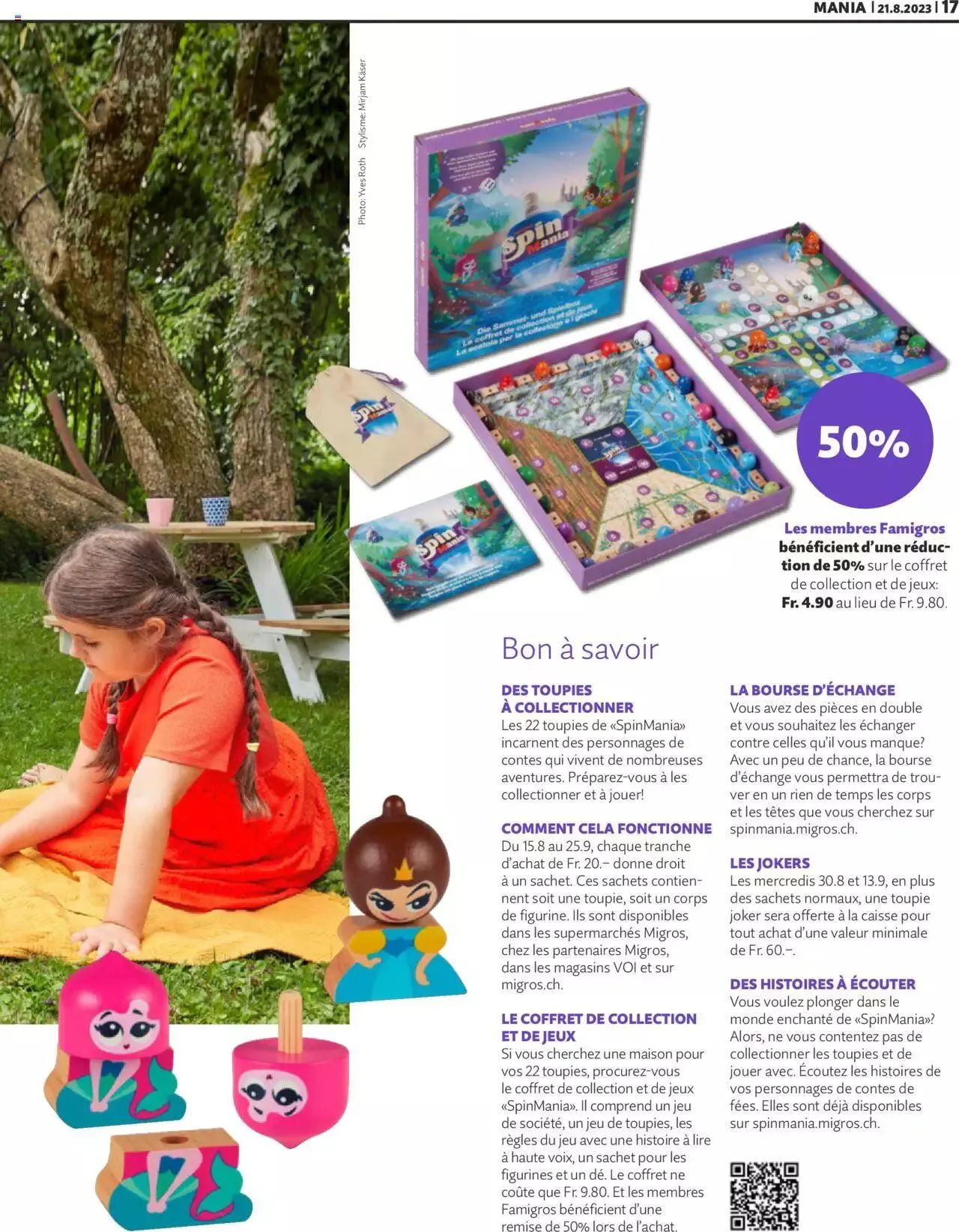 Migros - Magazin FR von 21. August bis 31. Dezember 2023 - Prospekt seite  17