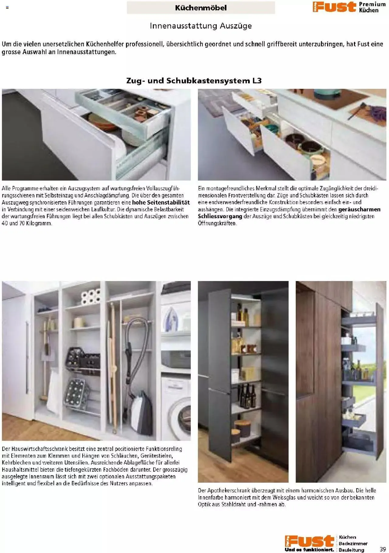 Fust Küchen- und Badezimmerprospekt von 4. März bis 31. Dezember 2024 - Prospekt seite  39