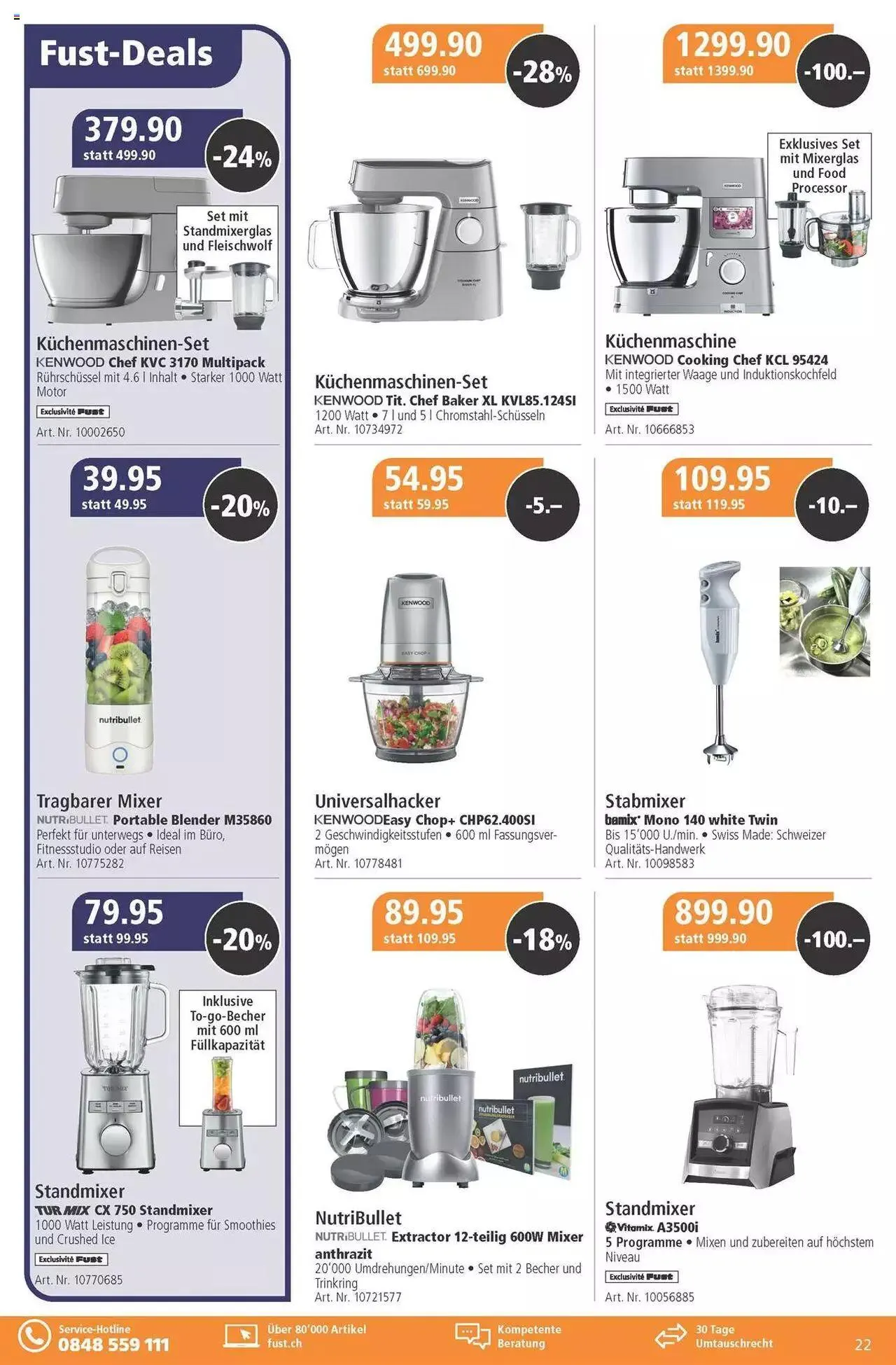 Fust Aktionen von 30. Mai bis 23. Juni 2024 - Prospekt seite 22