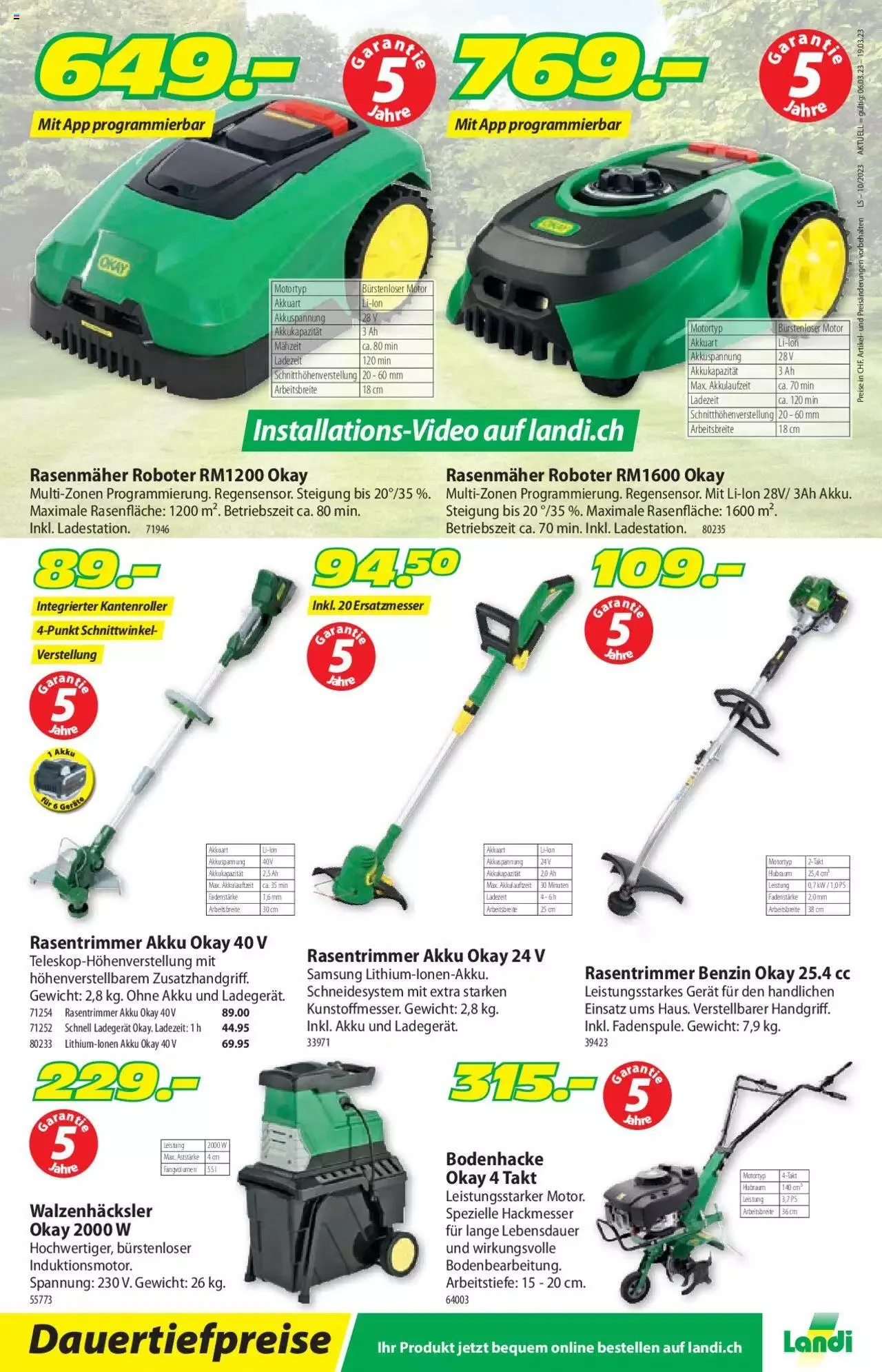 Landi Aktionen von 6. März bis 31. Dezember 2023 - Prospekt seite 16