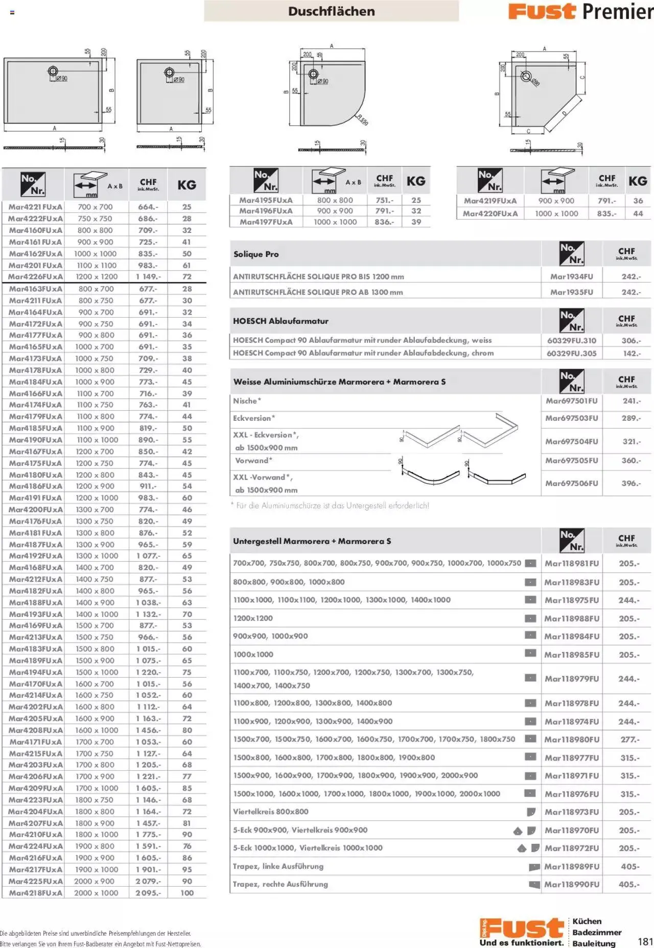 Fust Aktionen Badezimmermagazin von 17. April bis 31. Dezember 2024 - Prospekt seite  181