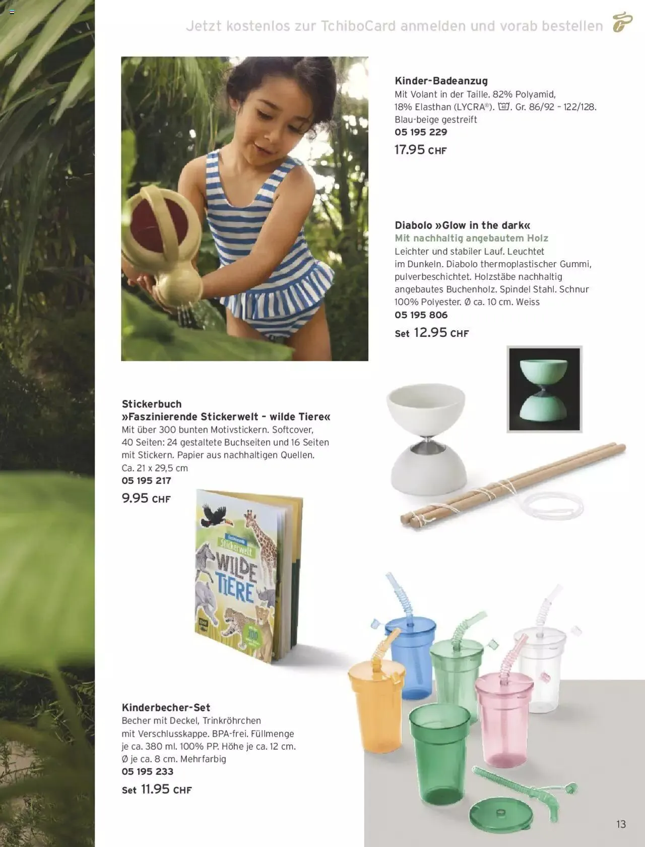 Tchibo Aktionen von 22. April bis 31. Dezember 2024 - Prospekt seite  13