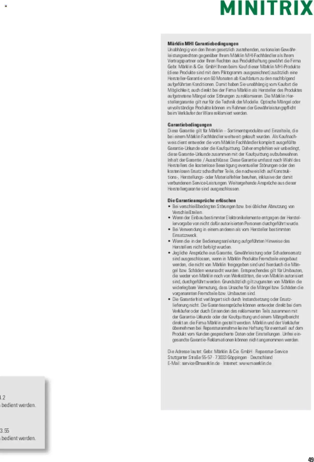Conrad - TRIX H0 Neuheiten 2022 von 28. März bis 31. Dezember 2023 - Prospekt seite 102