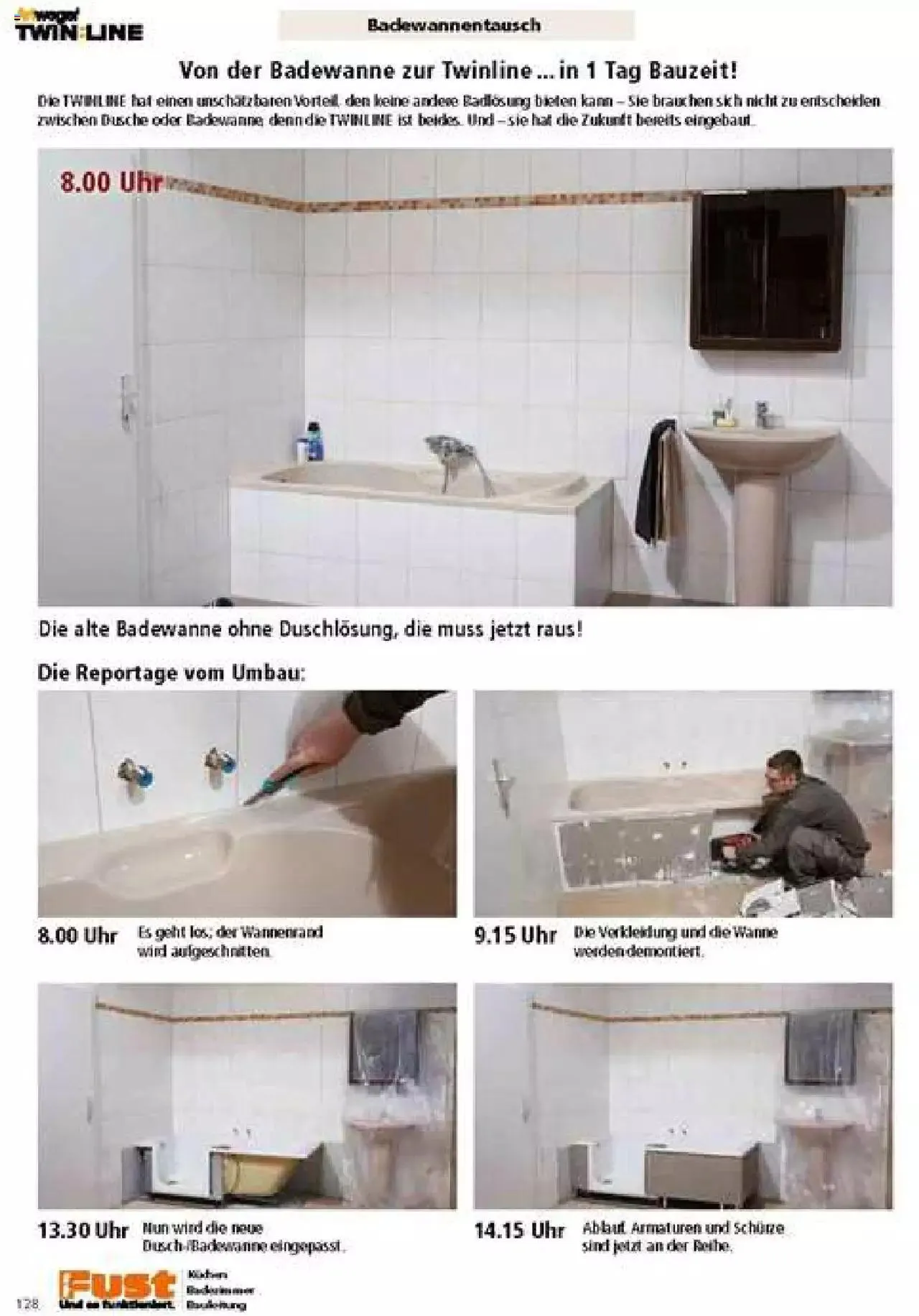 Fust Badezimmermagazin von 17. April bis 31. Dezember 2023 - Prospekt seite  128