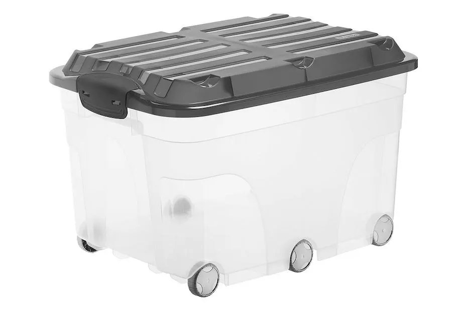 Rotho Rollerbox Roller 6 Anthrazit | 37 × 40 × 60 cm | 57 l