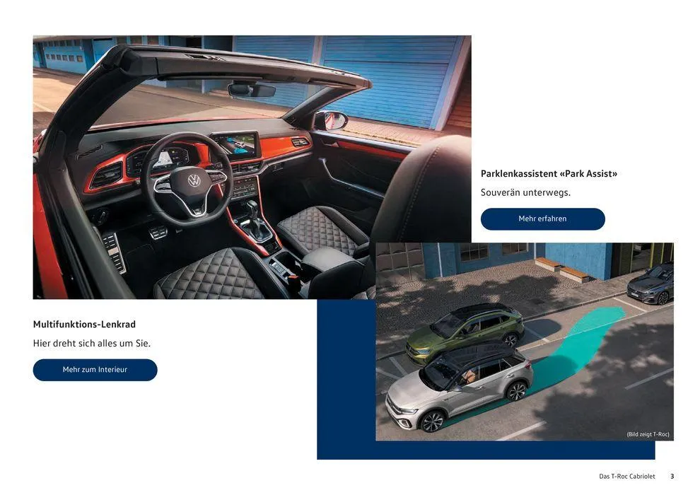 Der T-Roc Cabriolet von 16. Januar bis 31. Dezember 2024 - Prospekt seite  3