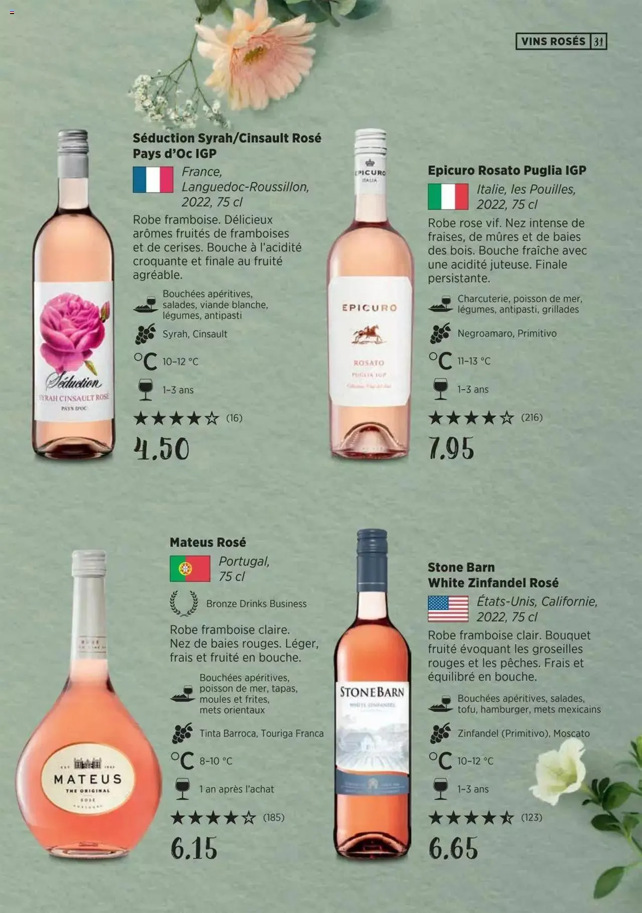 Denner Guide des vins 2023 /2024 FR von 11. September bis 31. Dezember 2024 - Prospekt seite  31