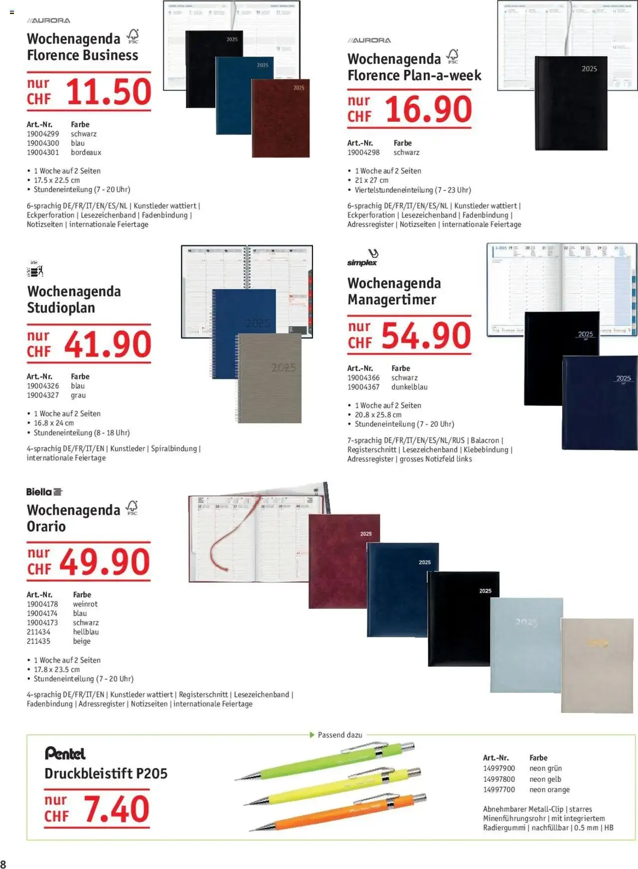 Office World Aktionen Agenden & Kalender 2025 von 29. August bis 23. Oktober 2024 - Prospekt seite  8