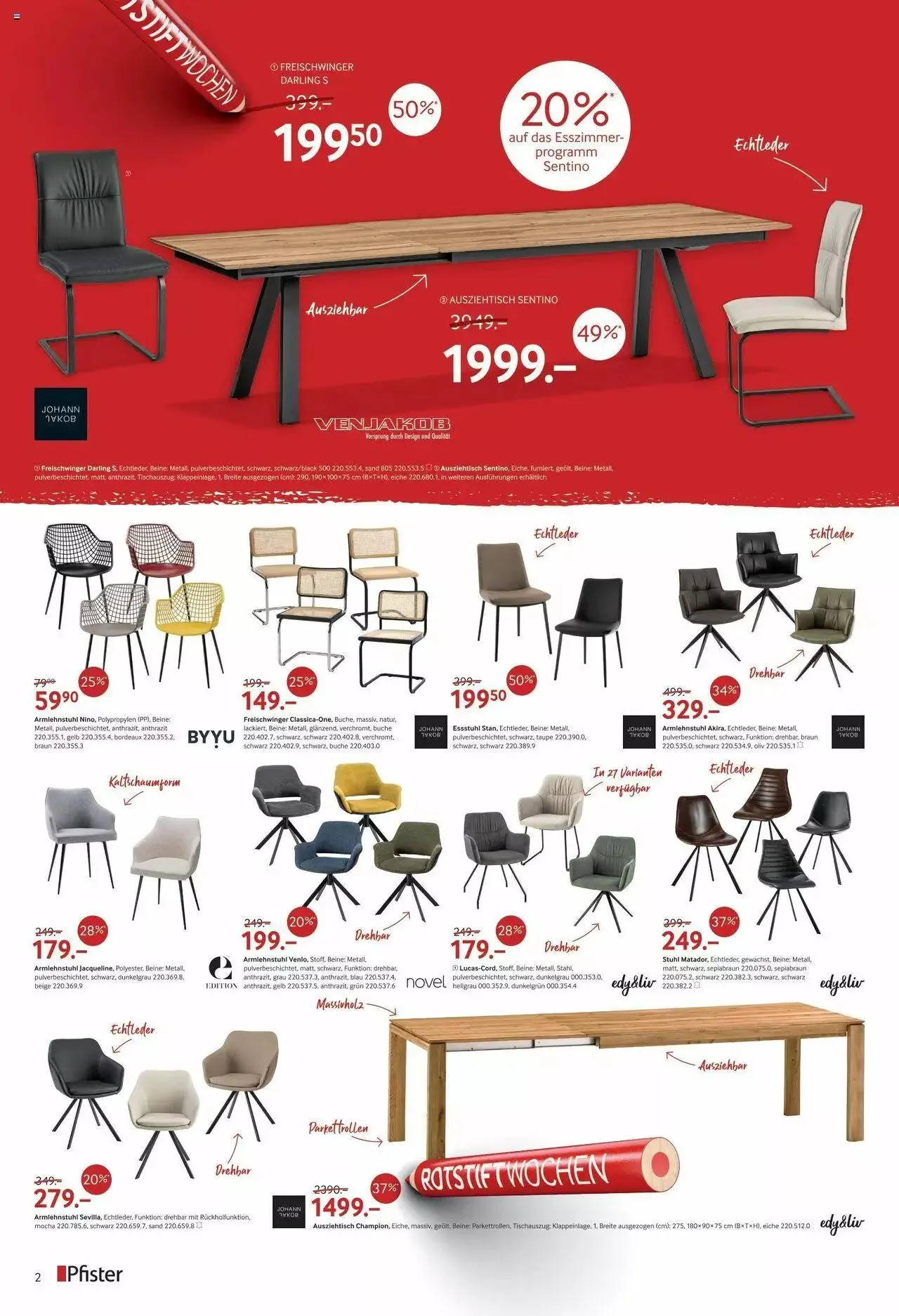 Pfister Rotstift Winter 2023 - Ausgabe 2 von 12. Dezember bis 29. Januar 2024 - Prospekt seite  2