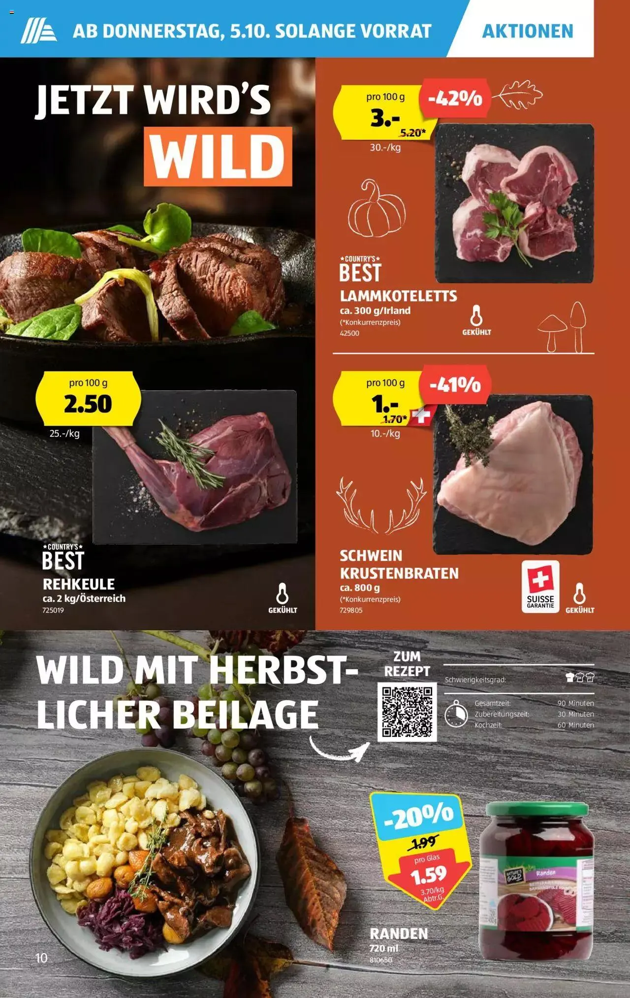 Aldi Aktionen von 5. Oktober bis 11. Oktober 2023 - Prospekt seite  10