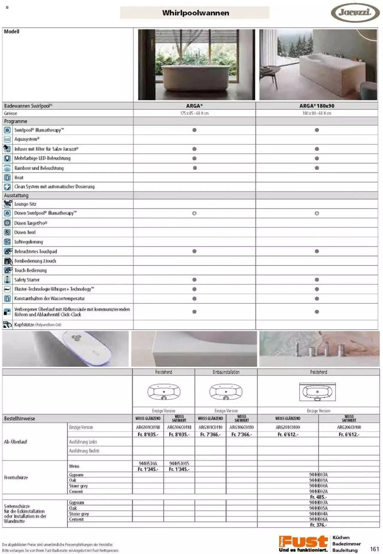 Fust Badezimmermagazin von 17. April bis 31. Dezember 2023 - Prospekt seite  161